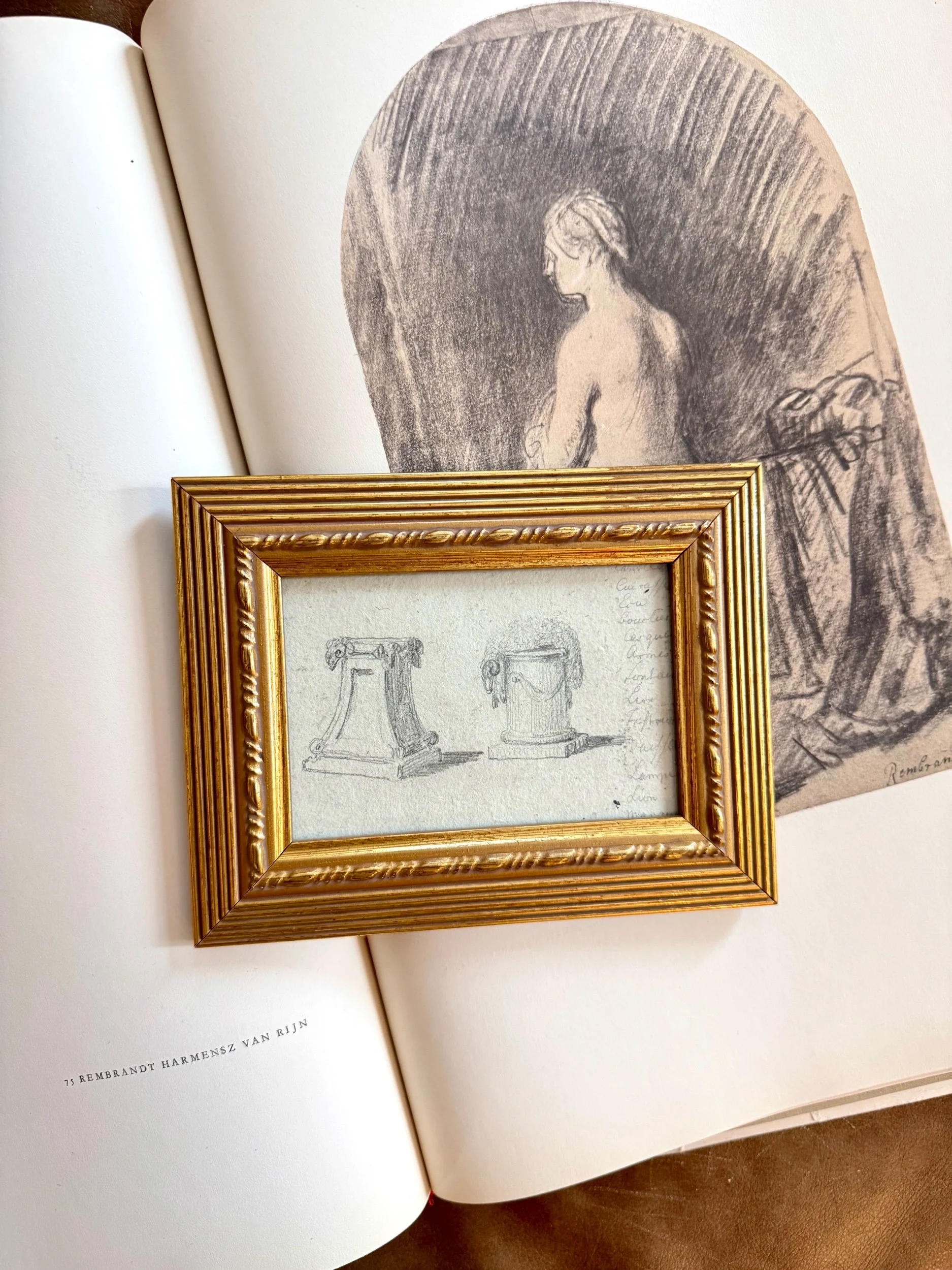 vintage parisian architectural drawing 2 of 3