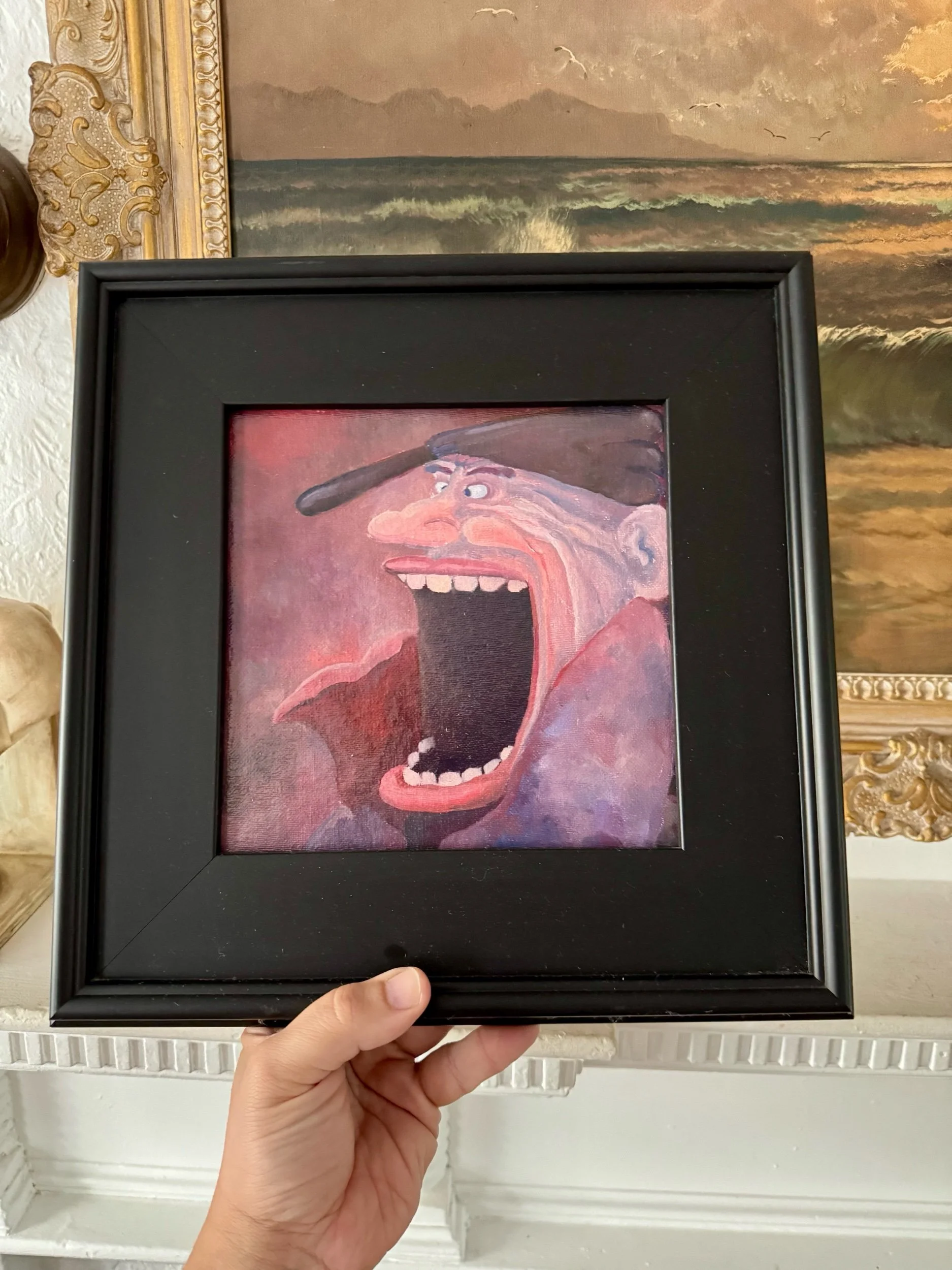 contemporary "big mouth" painting
