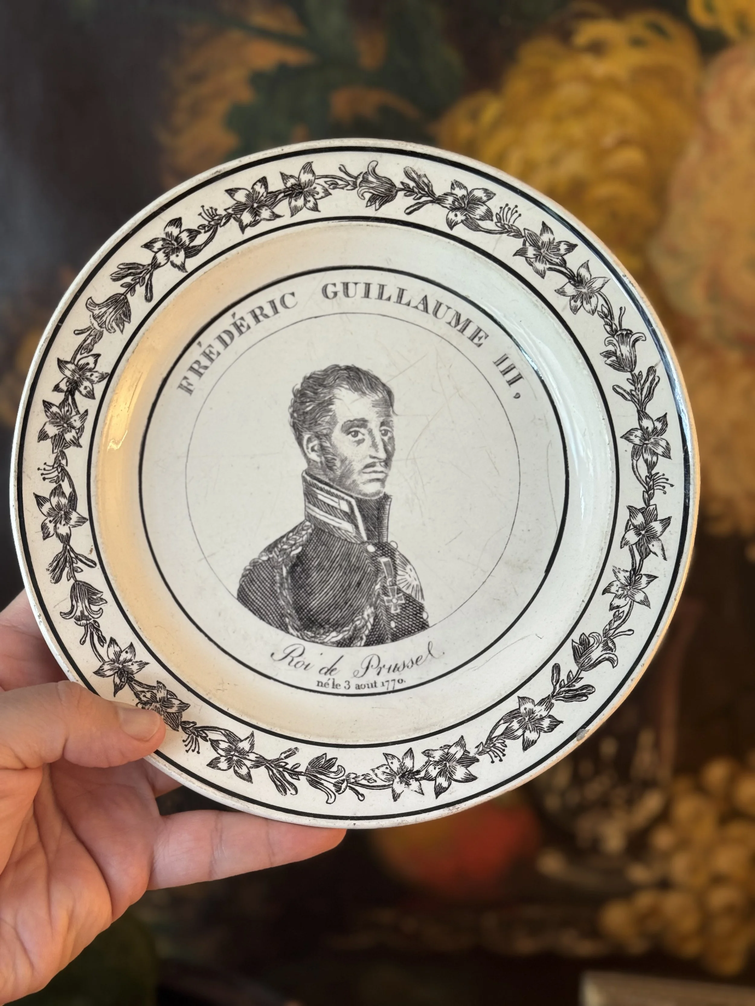 rare 19th century montereau frédérick guillaume iii plate
