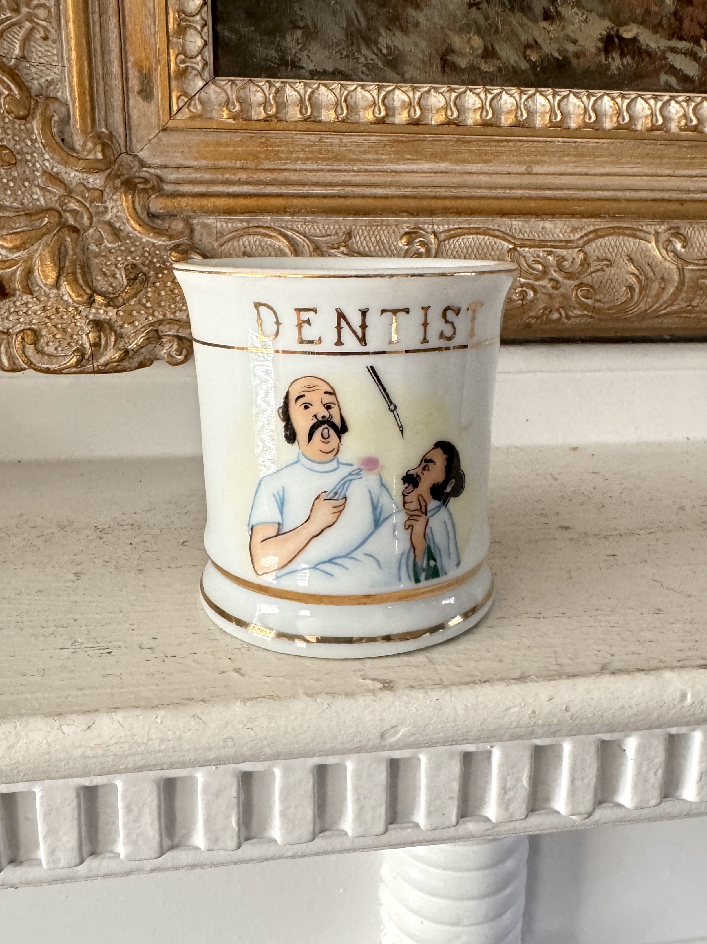 vintage dentist shaving mug by napco