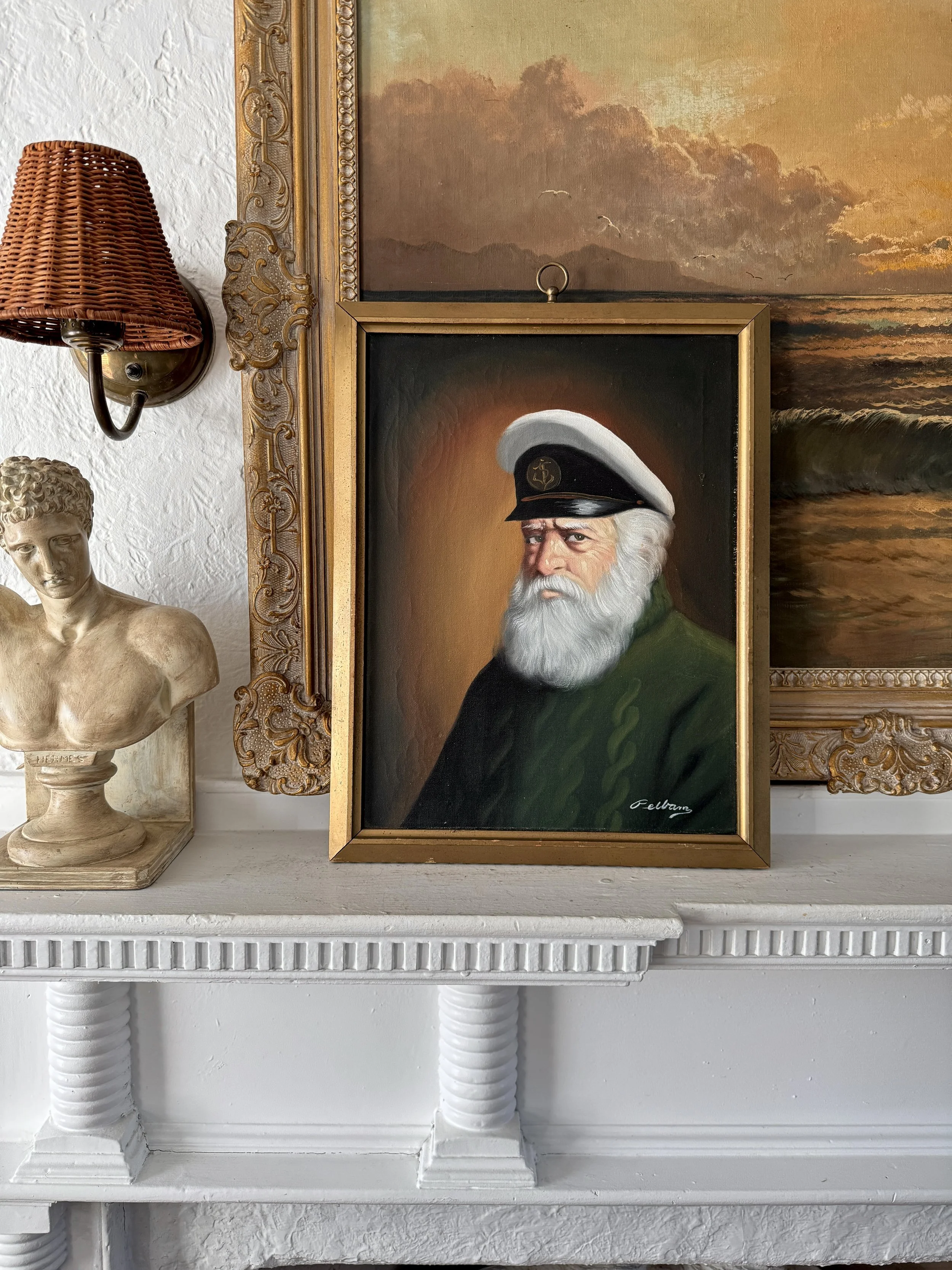 1960s david pelbam sea captain painting