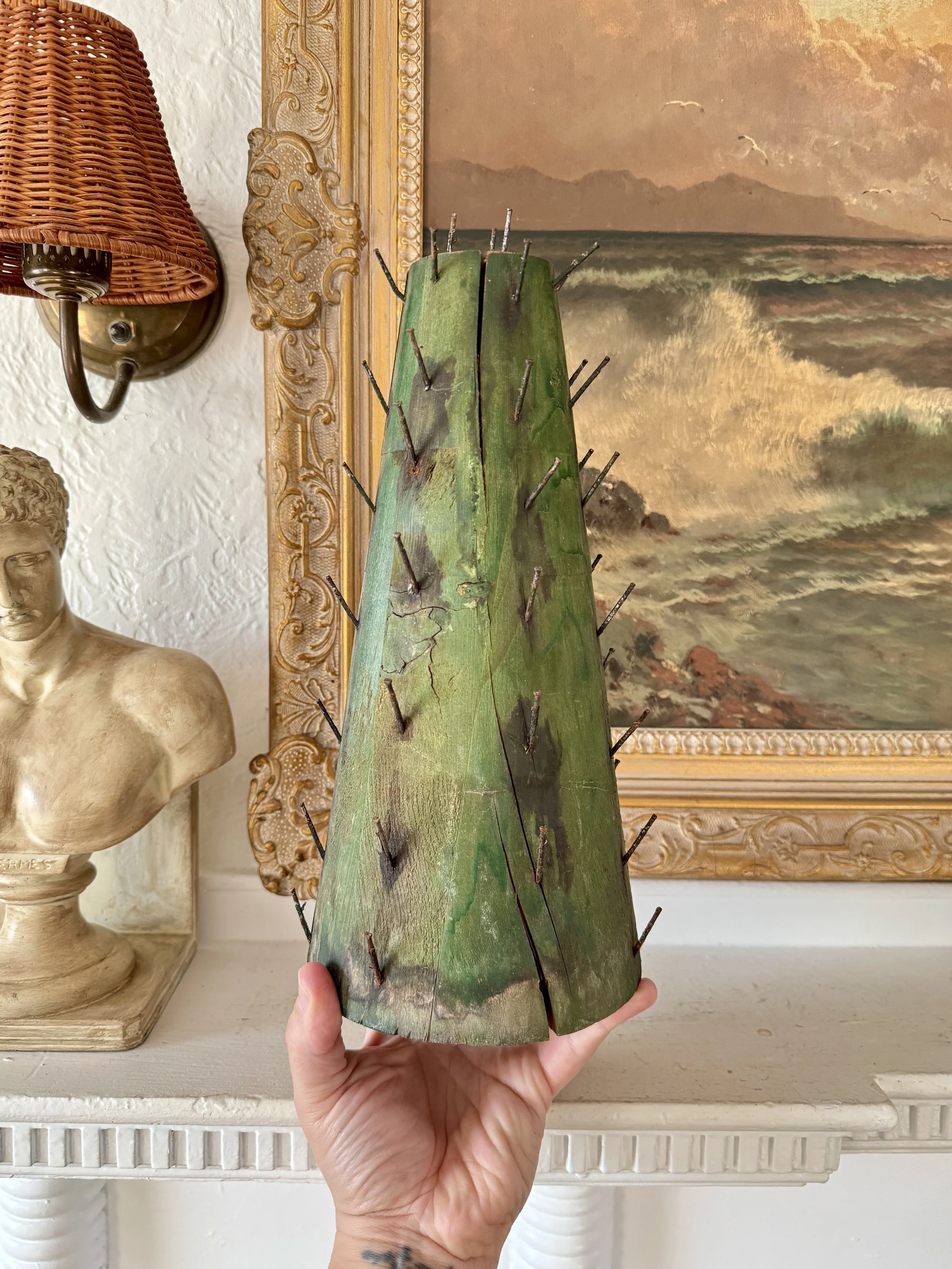 vintage handmade apple tree cone