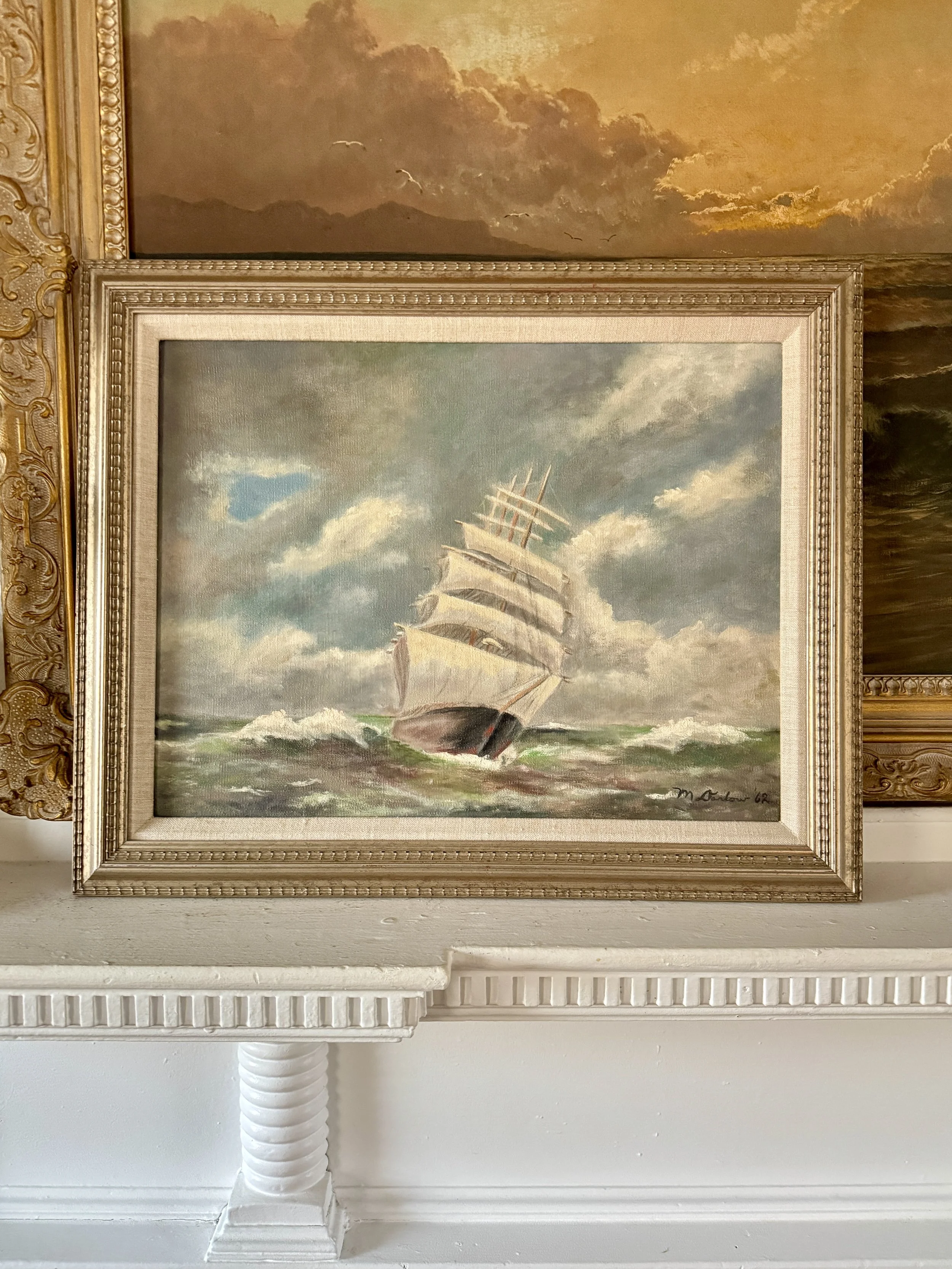 1962 ship painting by m. darlow