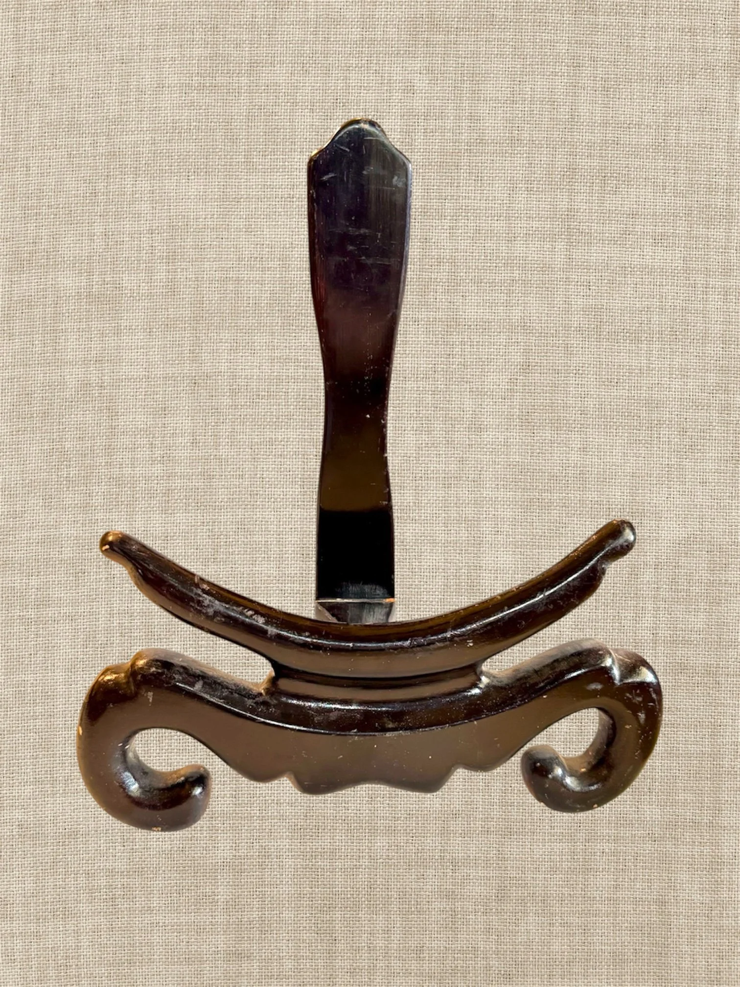 15.5" antique chinese lacquered wood easel