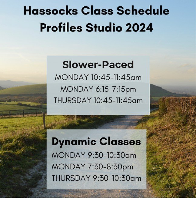 In person class schedule. Keymer Road, Hassocks
Your first class is free, come and say hello!