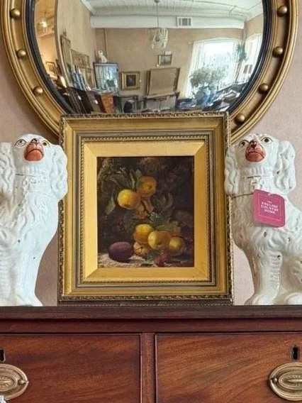 ANTIQUE OIL PAINTING | STILL LIFE OF APPLES