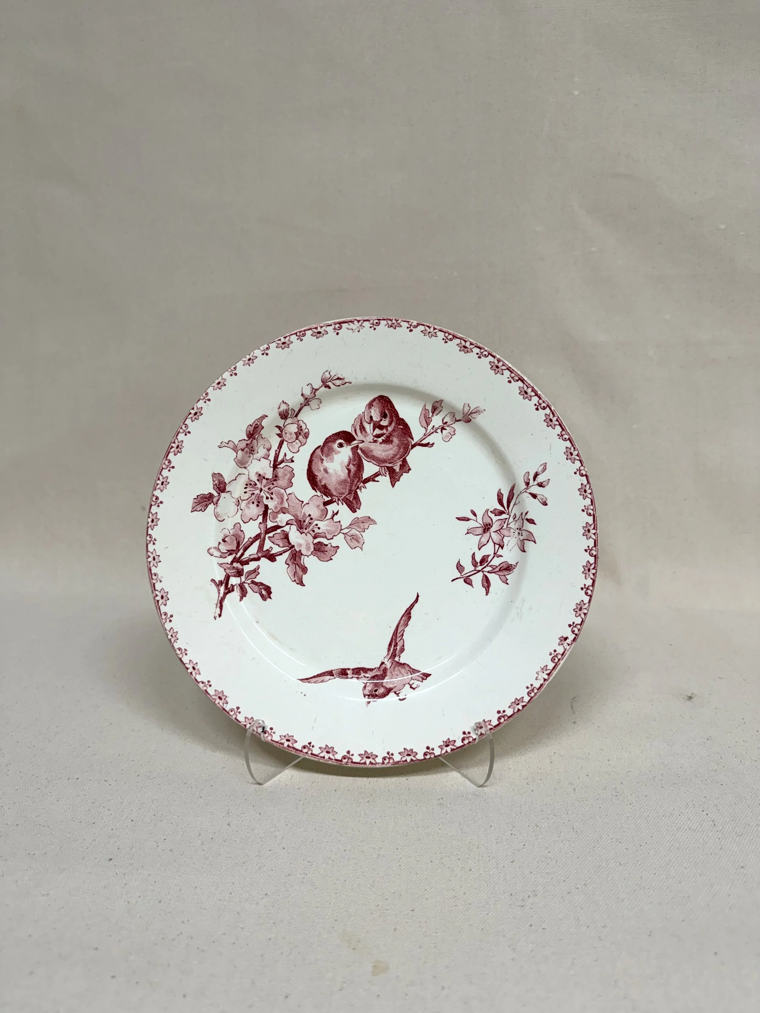 FRENCH SARREGUEMINES ‘FAVORI’ PLATE
