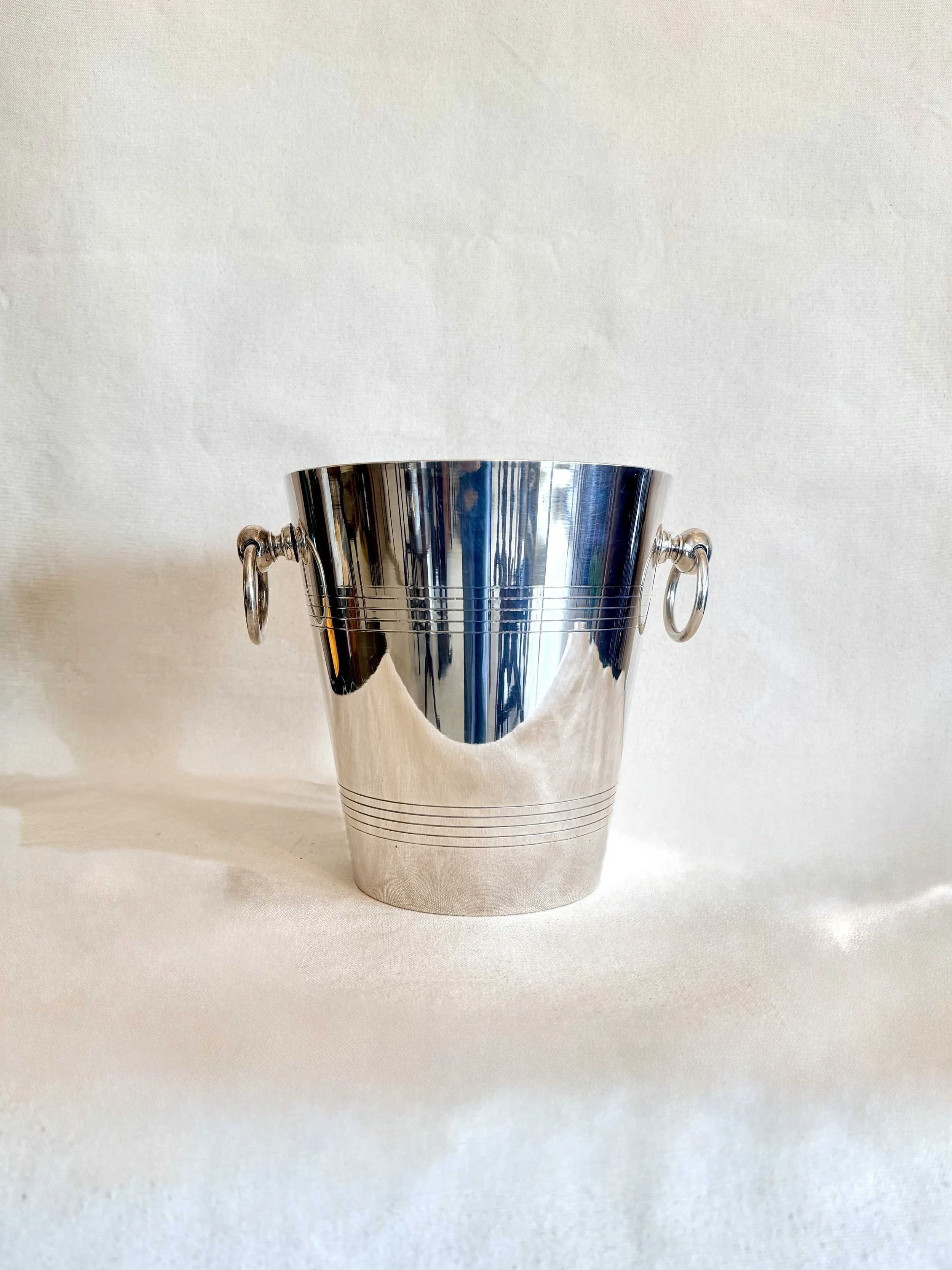 FRENCH SILVER PLATE CHAMPAGNE BUCKET