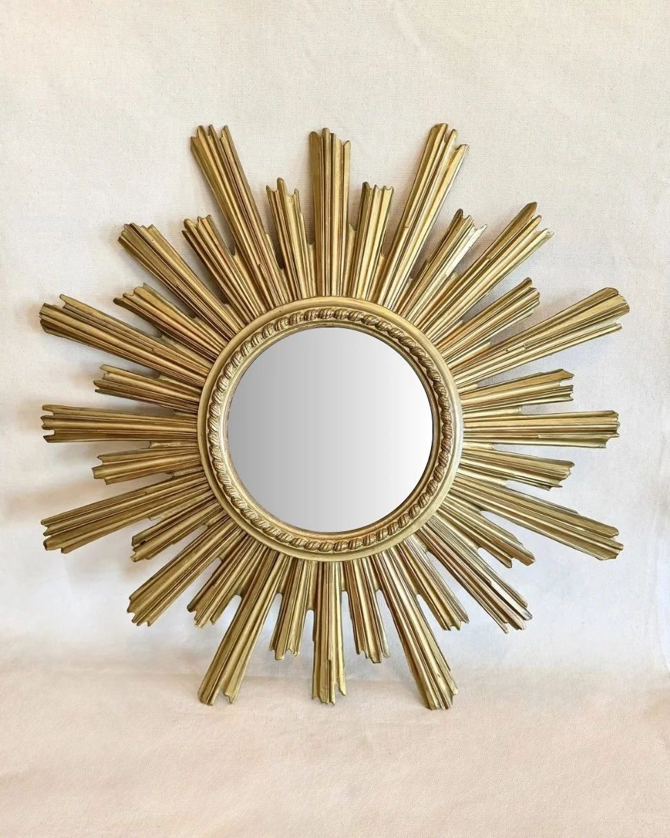VINTAGE CONVEX STARBURST MIRROR