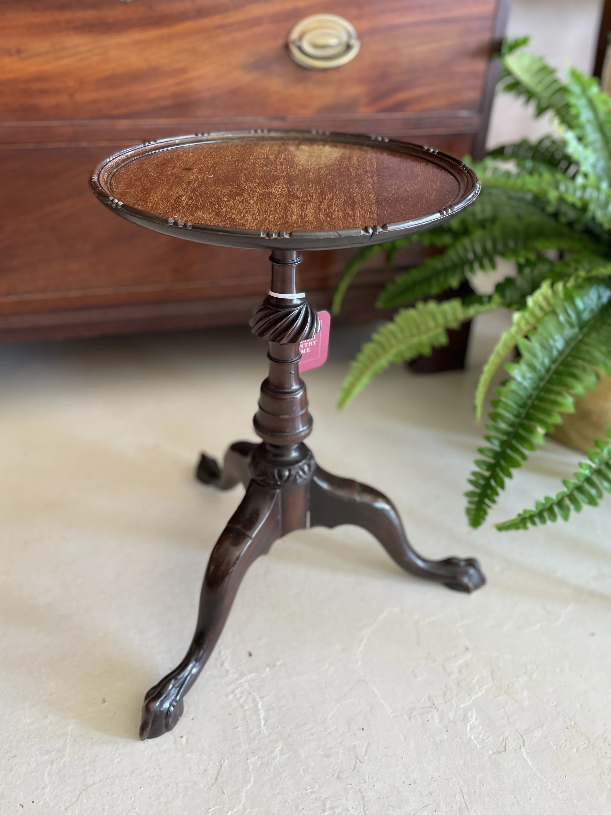EDWARDIAN TRIPOD WINE TABLE