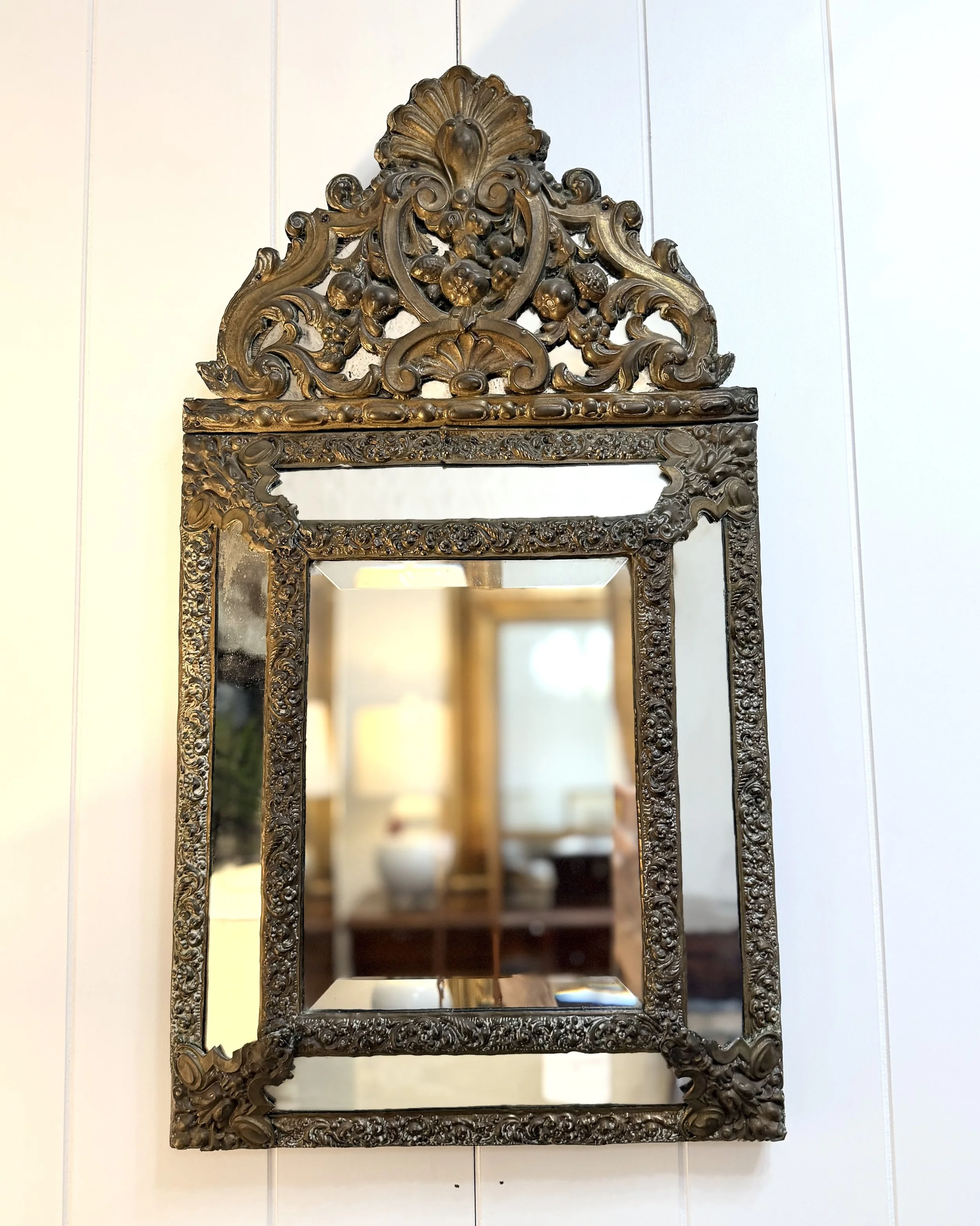 19TH CENTURY CUSHION MIRROR