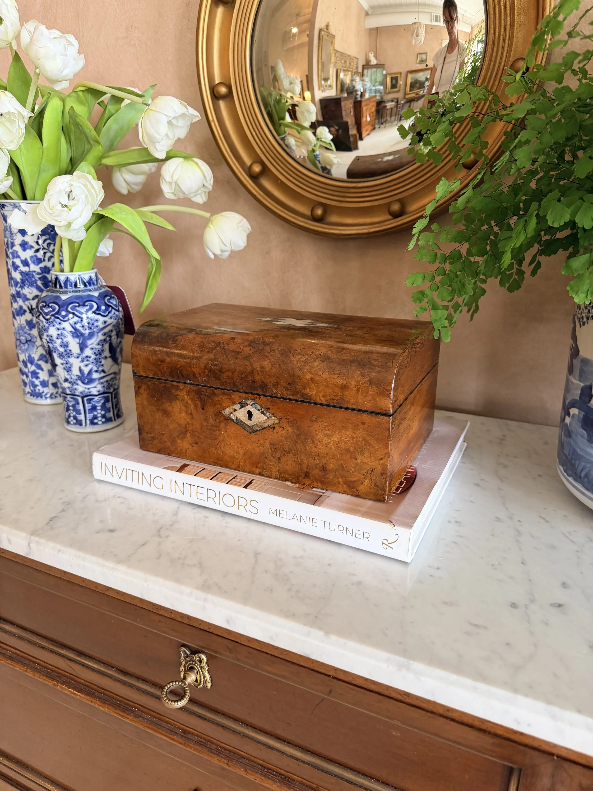 ANTIQUE WALNUT BOX