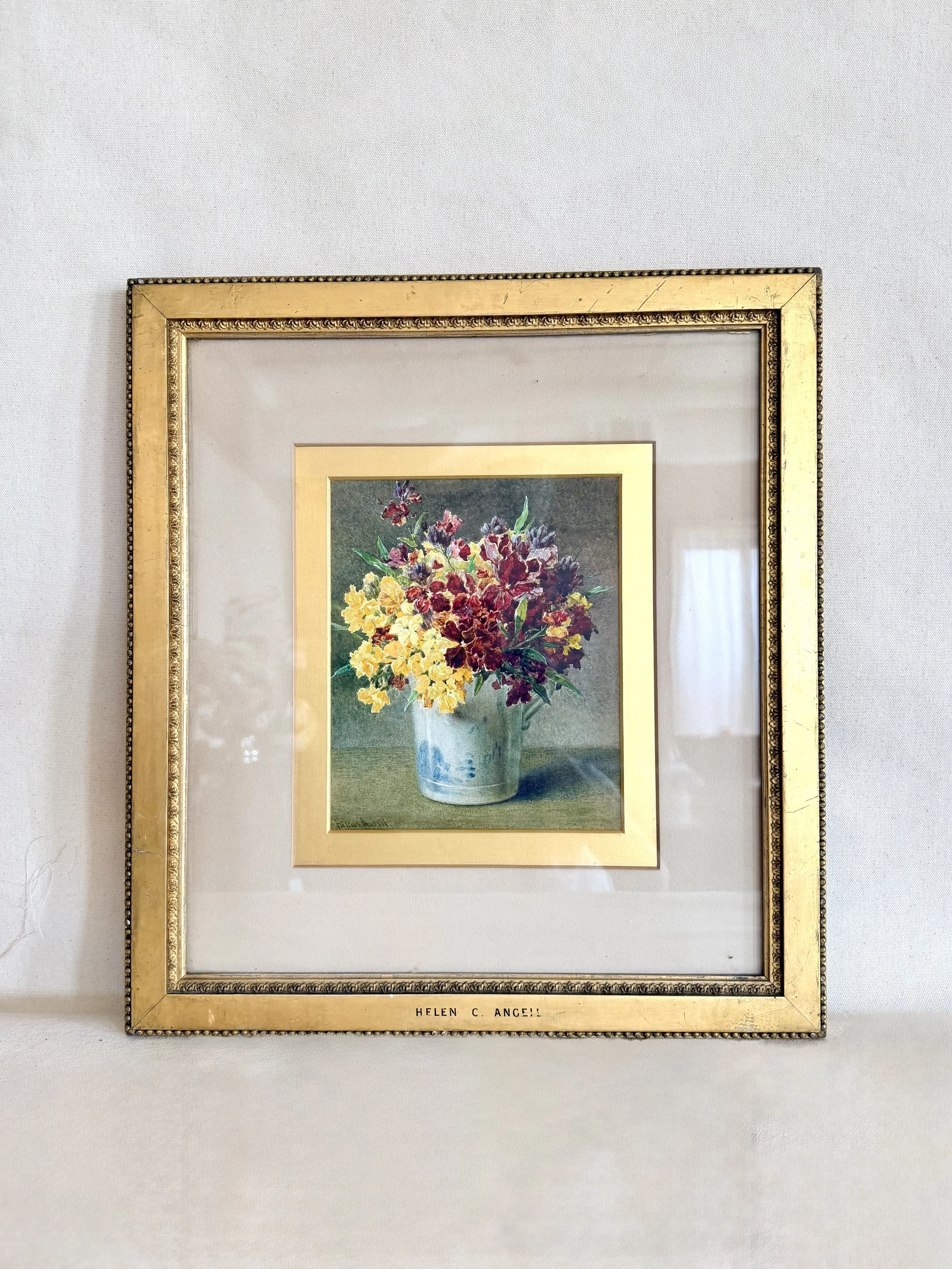 HELEN ANGELL (BRITISH, 1847 - 1884), SIGNED WATERCOLOR