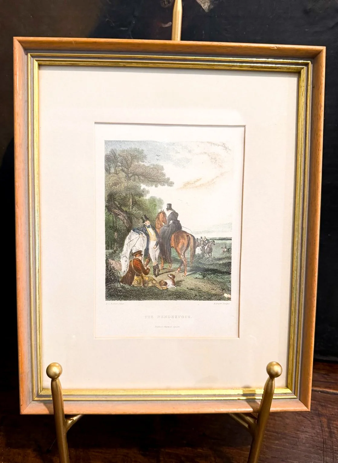 FRAMED ENGRAVING “THE RENDEZVOUS”