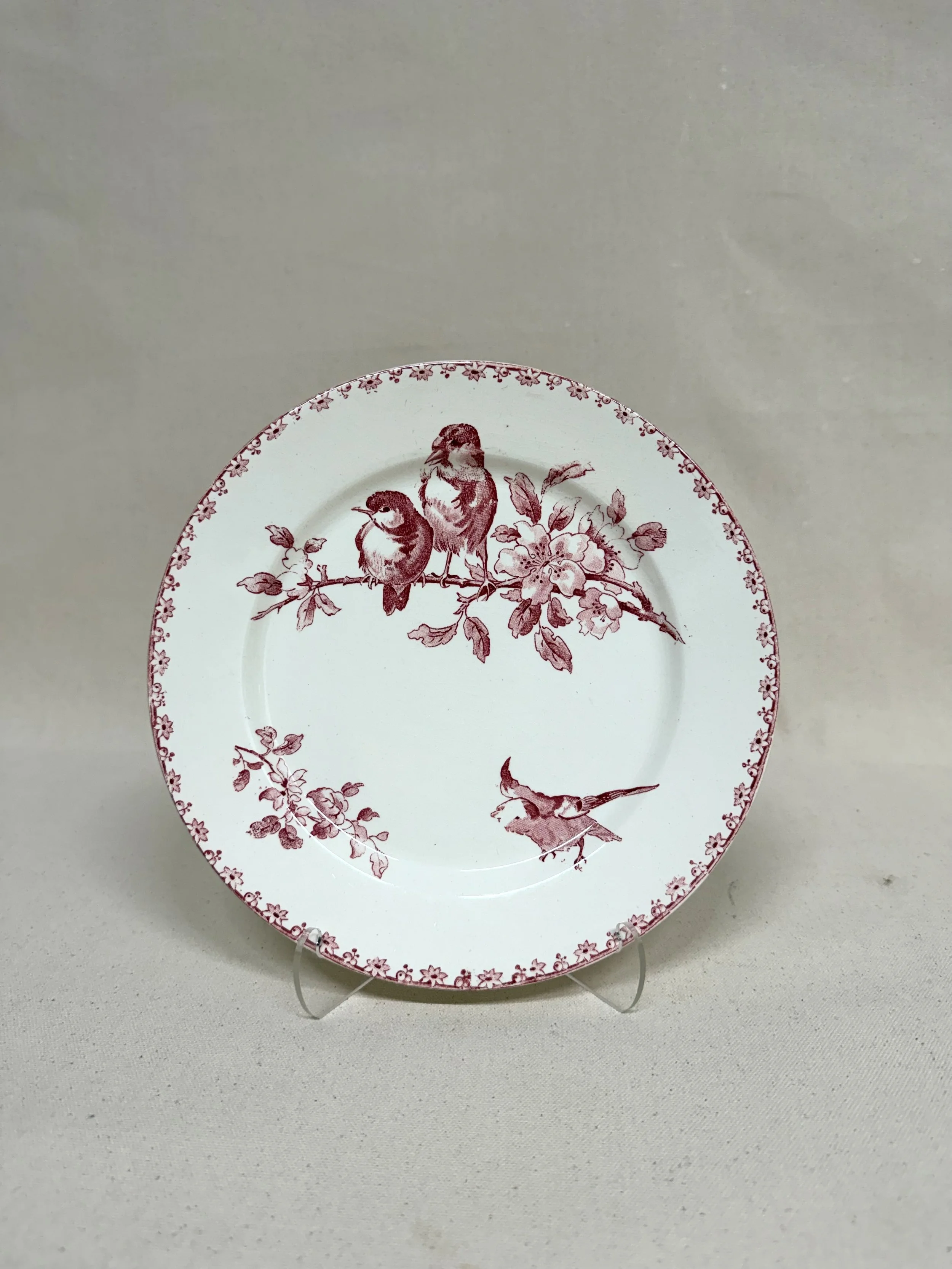 FRENCH SARREGUEMINES ‘FAVORI’ PLATE