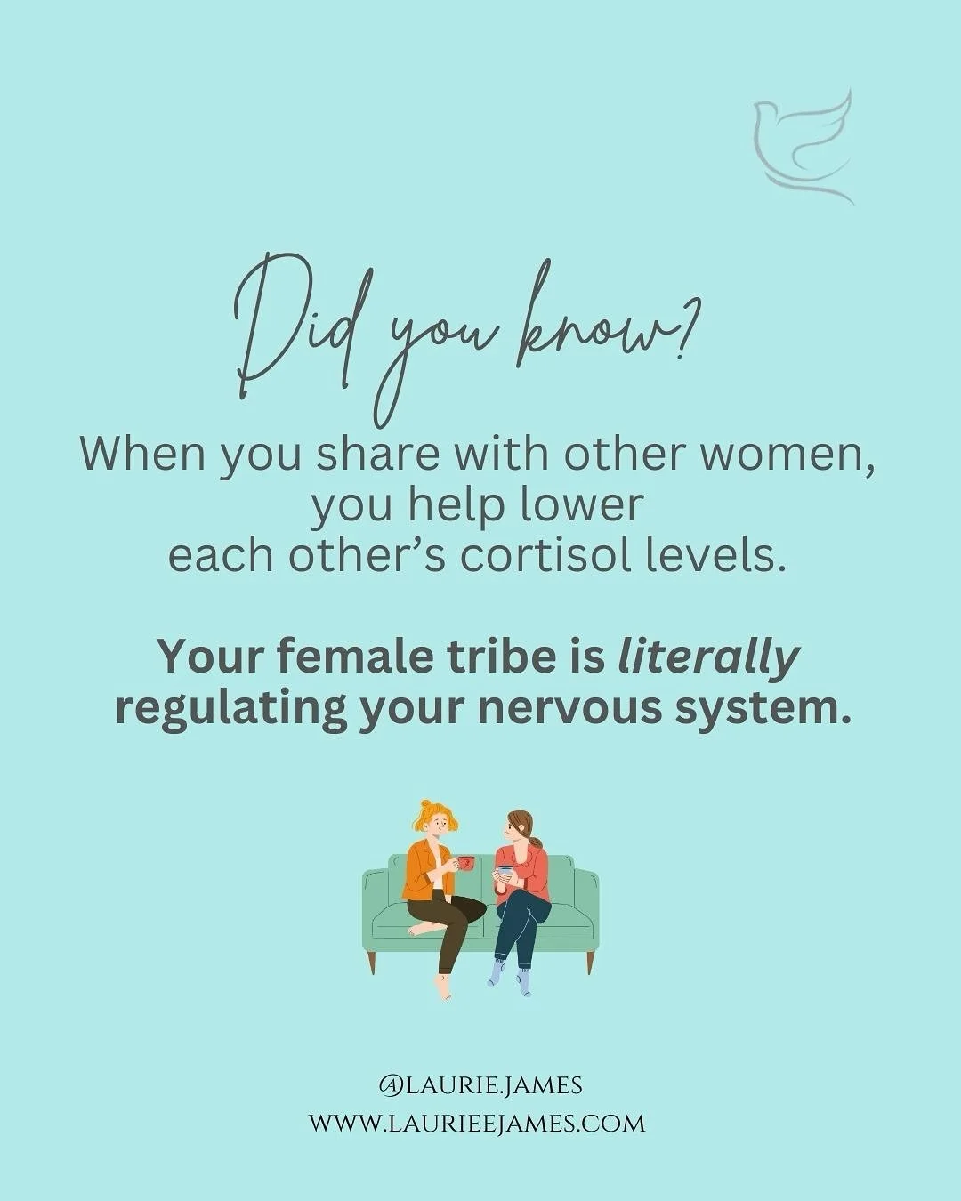 ✨Spending time with friends isn&rsquo;t just fun &mdash; it&rsquo;s healing.✨

Sharing laughs, having deep conversations, or simply being silly together are powerful ways to regulate your nervous system. No matter where you are in life &mdash; divorc