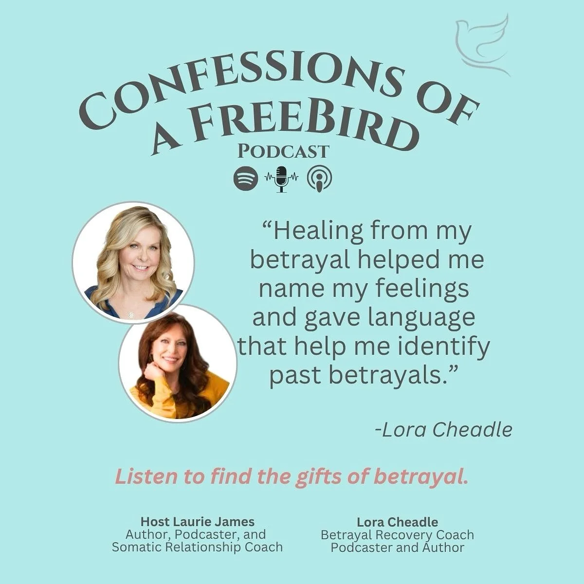 Ever felt betrayed&hellip; but couldn&rsquo;t quite name what you were feeling or where it lived in your body? 💭

My guest, Lora Cheadle, was in the same position as many of us &mdash; until healing gave her the language to see every betrayal with n
