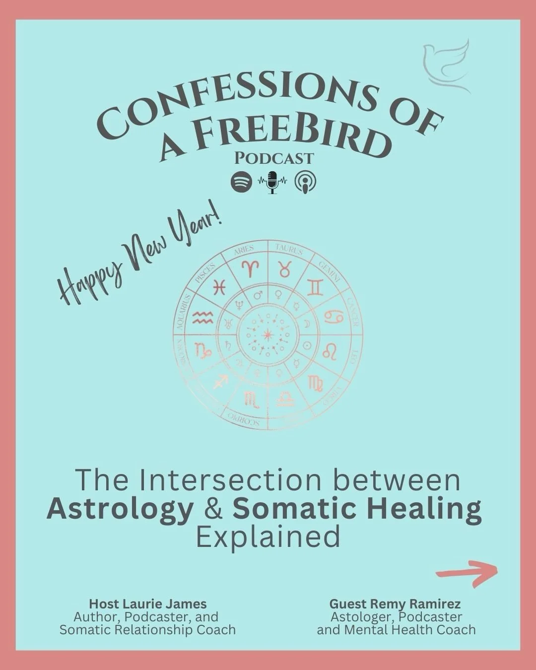 What if astrology wasn&rsquo;t about predicting your future&mdash;but understanding your patterns?

In this fun and deeply informative podcast conversation, I sit down with Remy Ramirez&mdash;Mental Health Coach, Astrologer, and host of the @thepatra