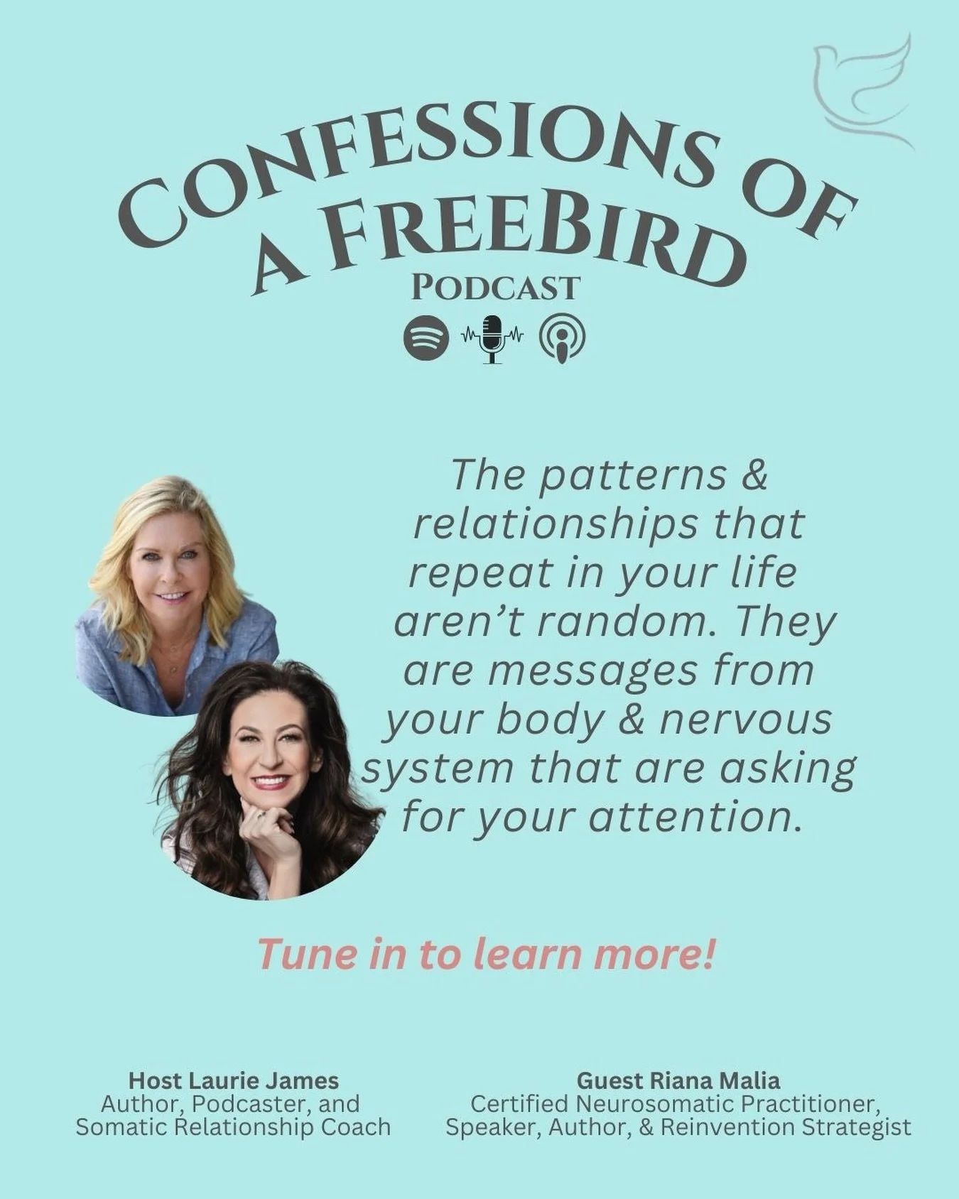 Nothing in your life is repeating by accident.
Your body remembers, your nervous system guides, and your patterns point the way to what needs your attention. 

My guest this week, @rianamalia shares a powerful and you can't make this sh*t up kinda st