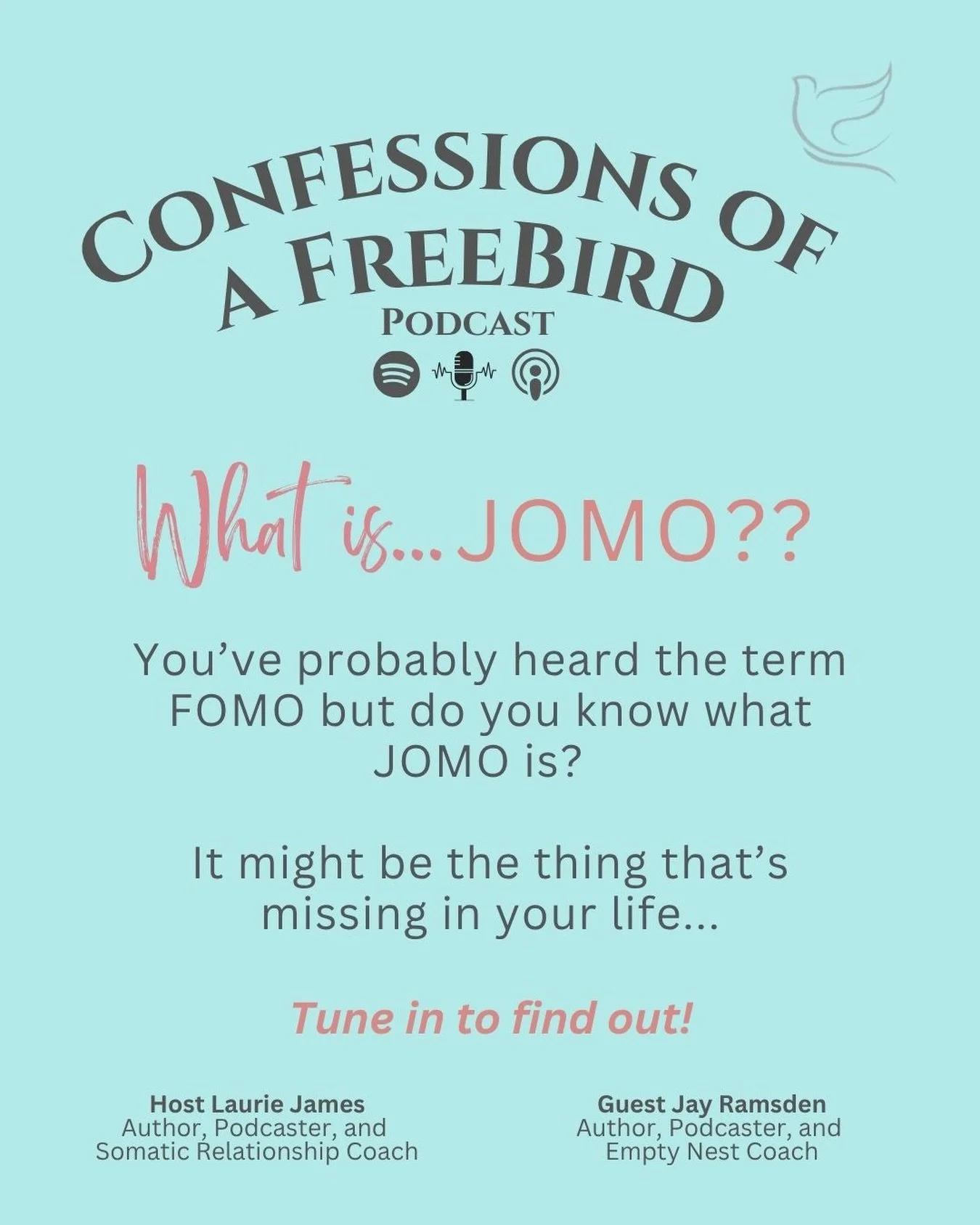 FOMO &mdash; the fear of missing out &mdash; is something most of us know all too well. 

But my guest Jay Ramsden, @the.emptynest.coach, introduced me to something I hadn&rsquo;t heard before. And honestly? It stopped me in my tracks. JOMO. 

Curiou