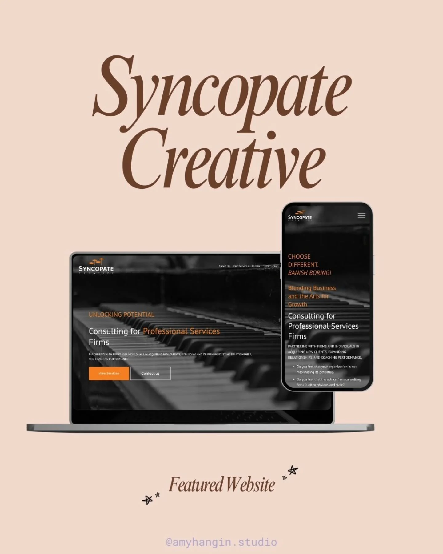 I'm very grateful for all the projects I've worked on.

It has been an honor creating with Steve, President and Co-Founder of Syncopate Creative. We connected on our passion for music and bringing that into more of the business side, which is reflect