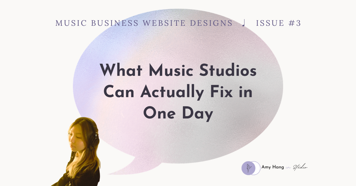 What Music Studios Can Actually Fix in One Day