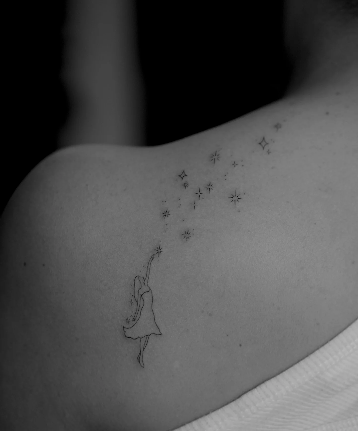 &ldquo;She always wanted to reach for the stars.. and she did.", my client said. The little her. The dreamy girl.
A reminder to look back at the path she walked&hellip; and to be proud of who she became. ✨

TATTOO | ART | INKED | RITUAL
#tattoos