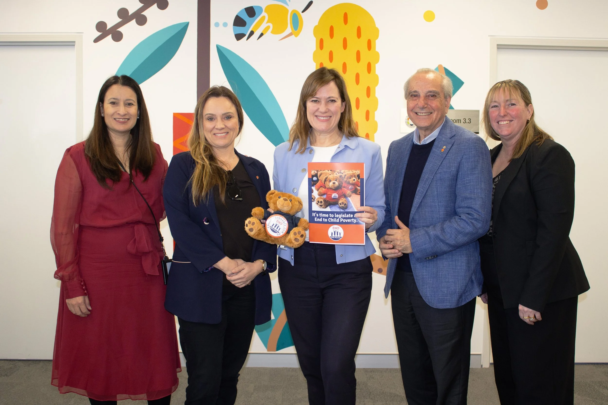 Tania Lawrence MP with Parkerville staff and ECP team