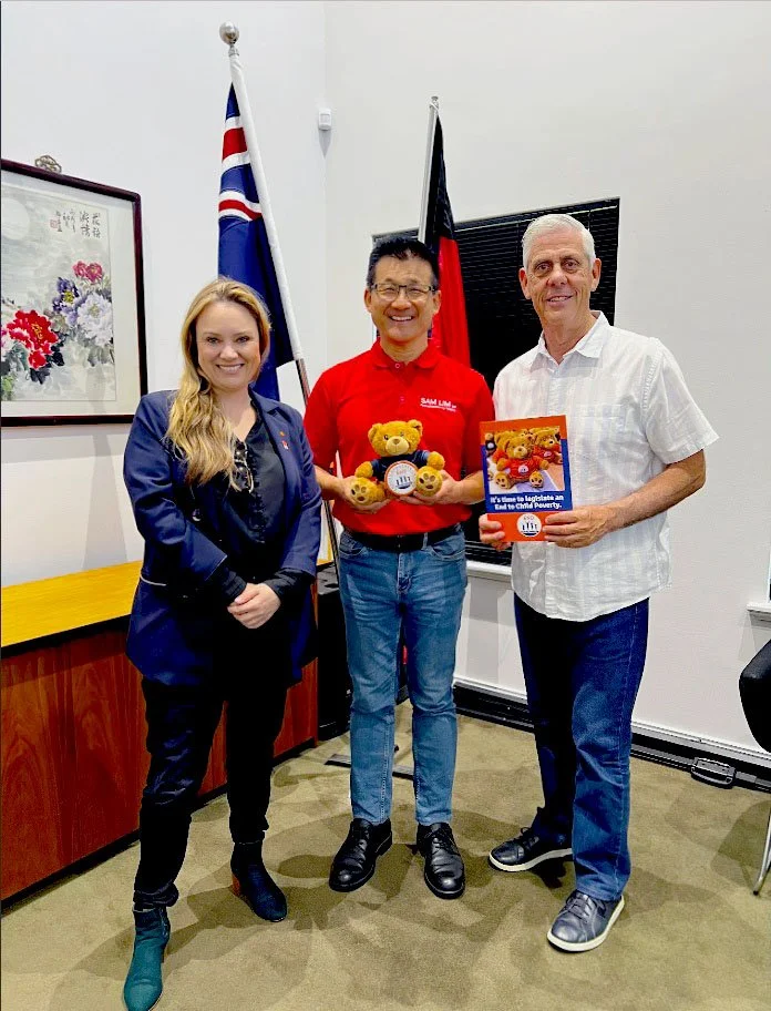 Sam Lim MP with Centrecare Inc Board Member Rob Leicester