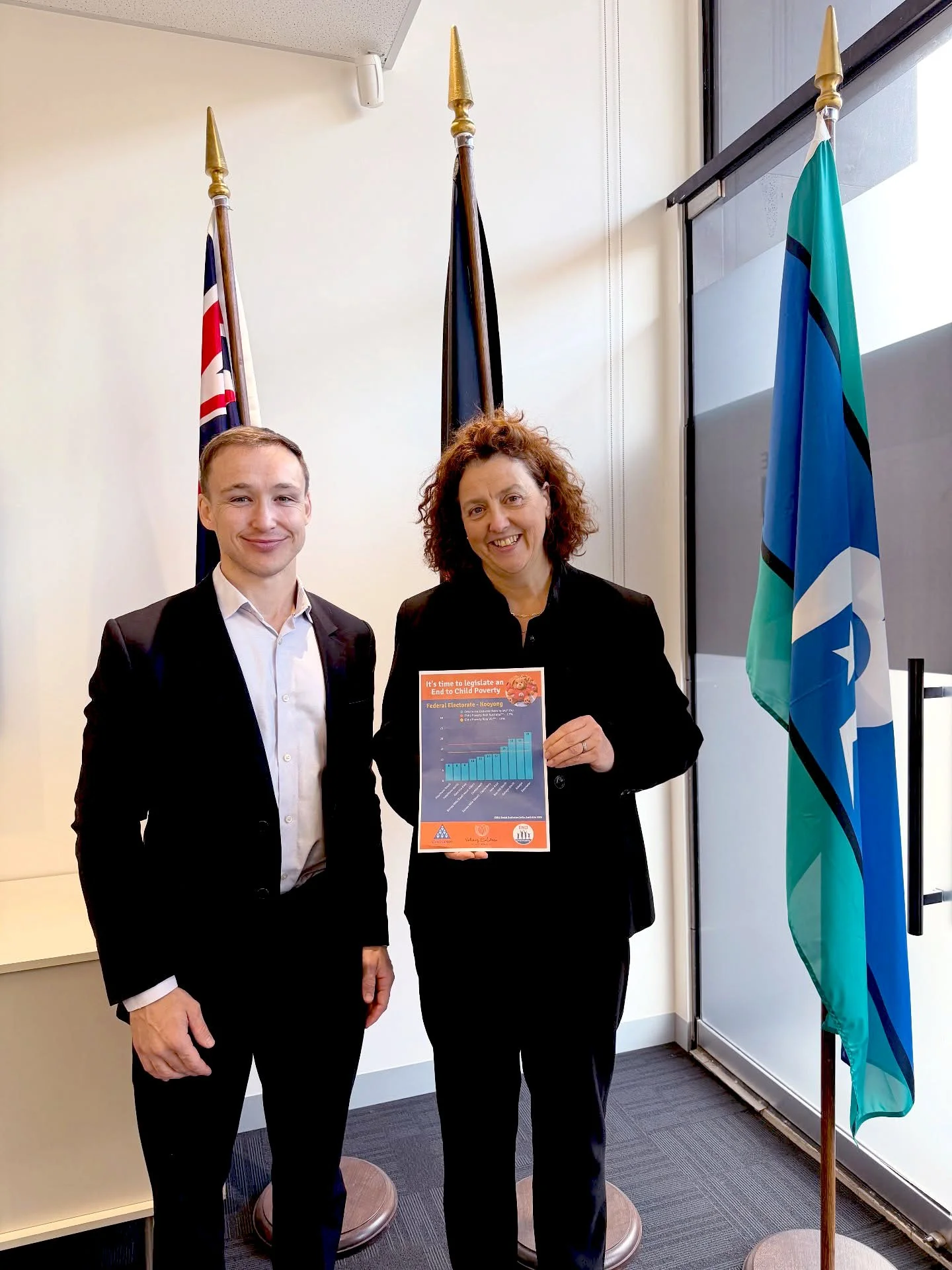 Dr Monique Ryan MP and Charles Dane, Baptist Care Australia