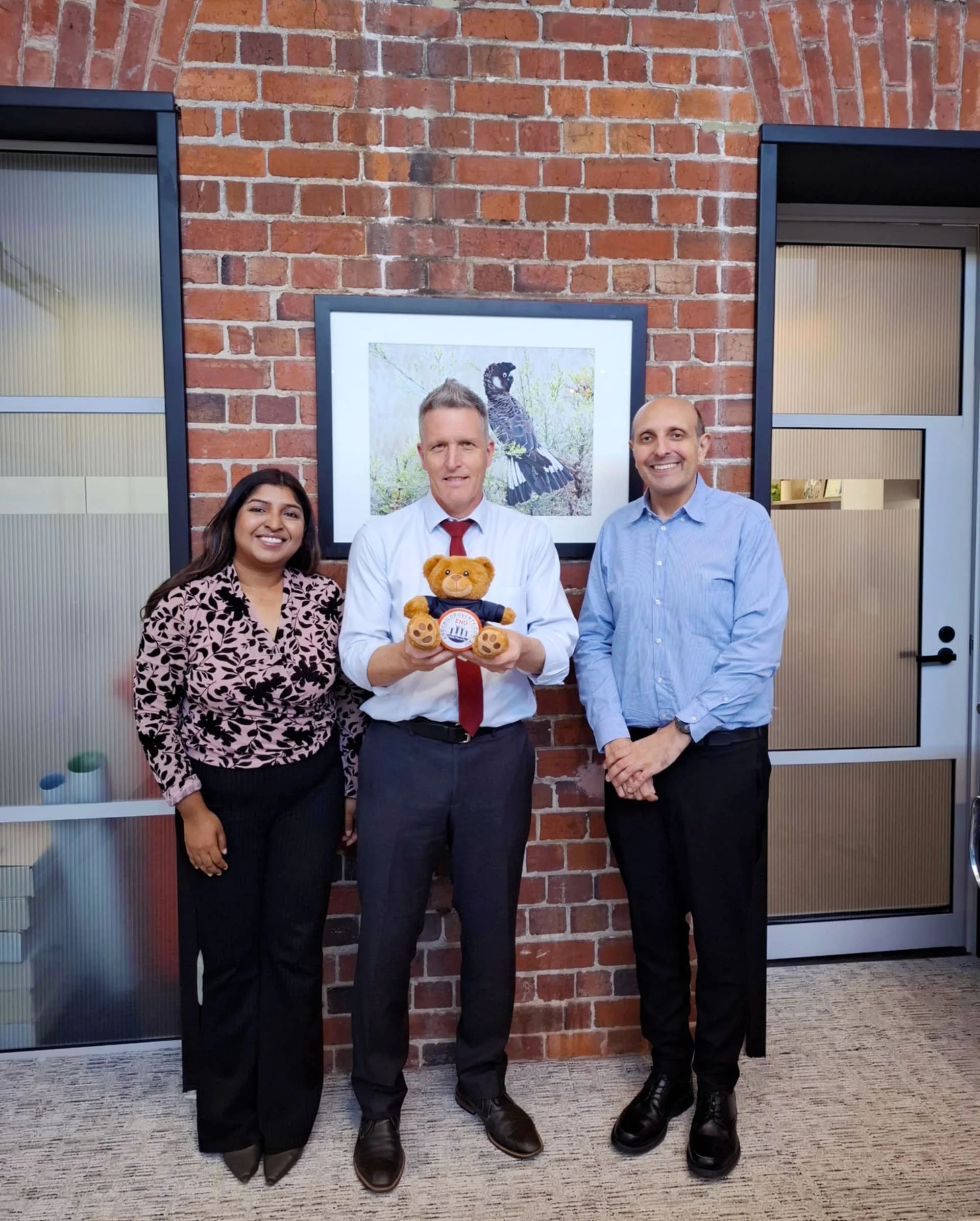 Josh Wilson MP and CEO Michael Piu, St Pats Community Support Centre