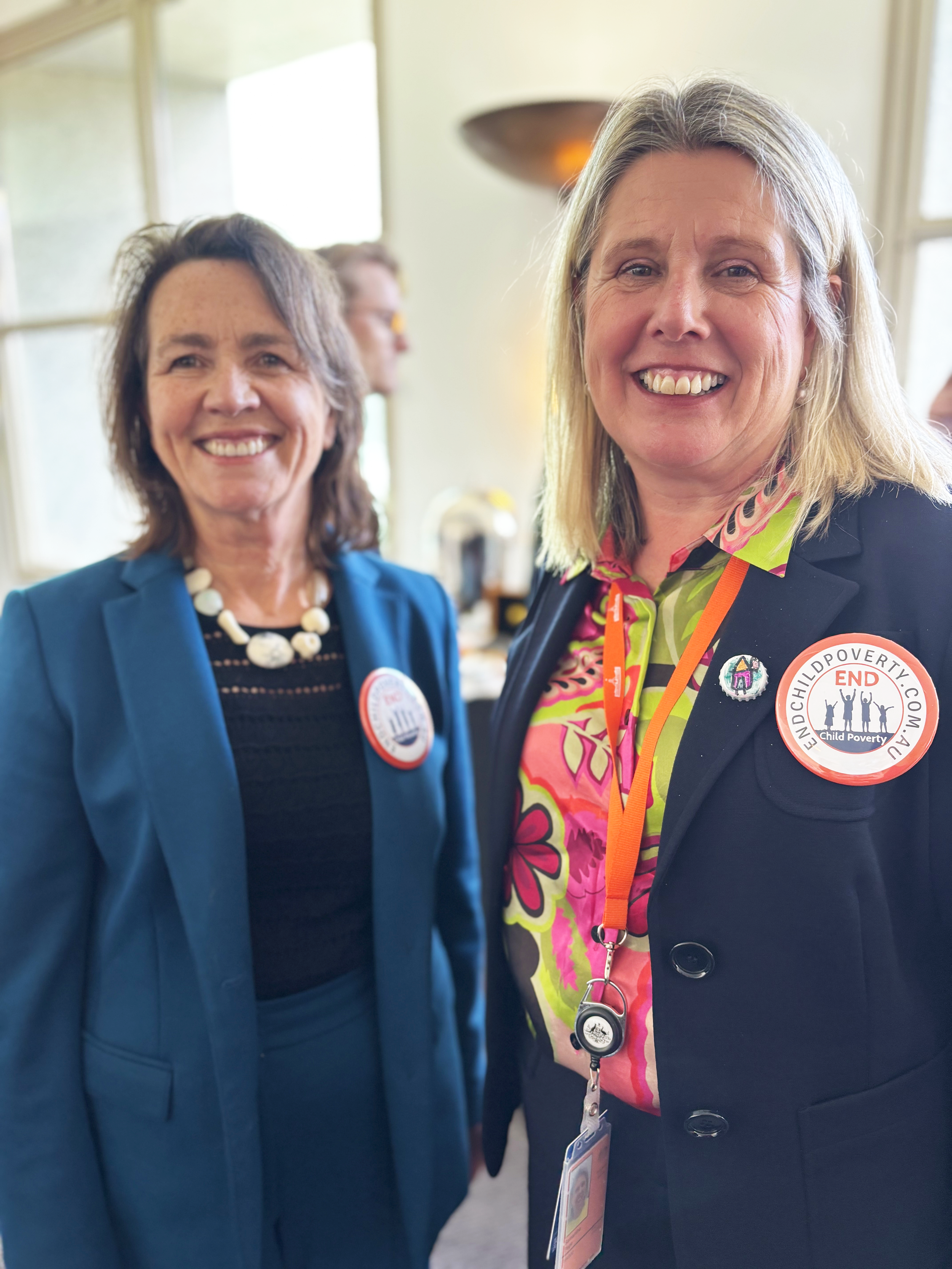 Toni Wren, Principal Adviser Single Mother Families Australia and Samantha Page, CEO Early Childhood Australia