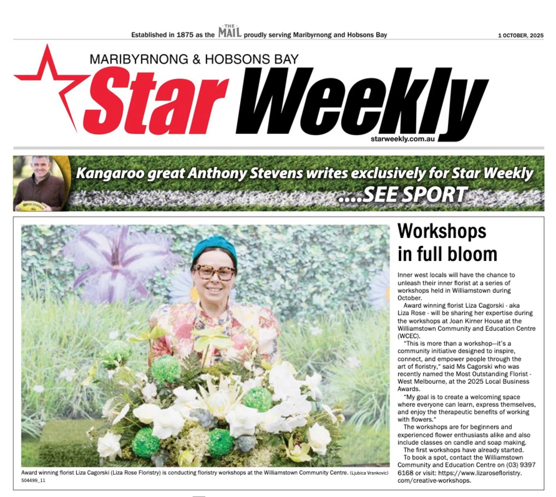 Floristry workshops in full bloom!