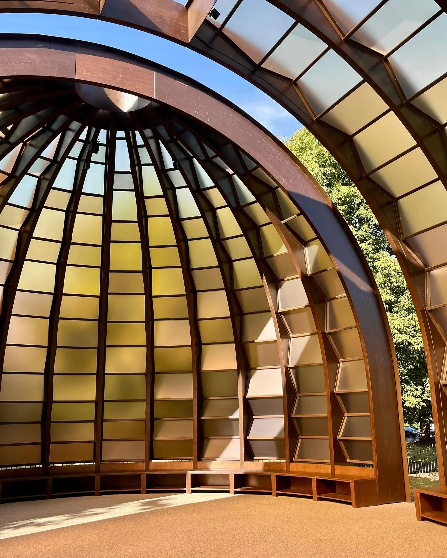 The team visited this year&rsquo;s Serpentine Pavilion by Marina Tabassum Architects in Hyde Park. A beautifully crafted structure with space for reflection, conversation, and a fun interactive LEGO model to explore the design process.