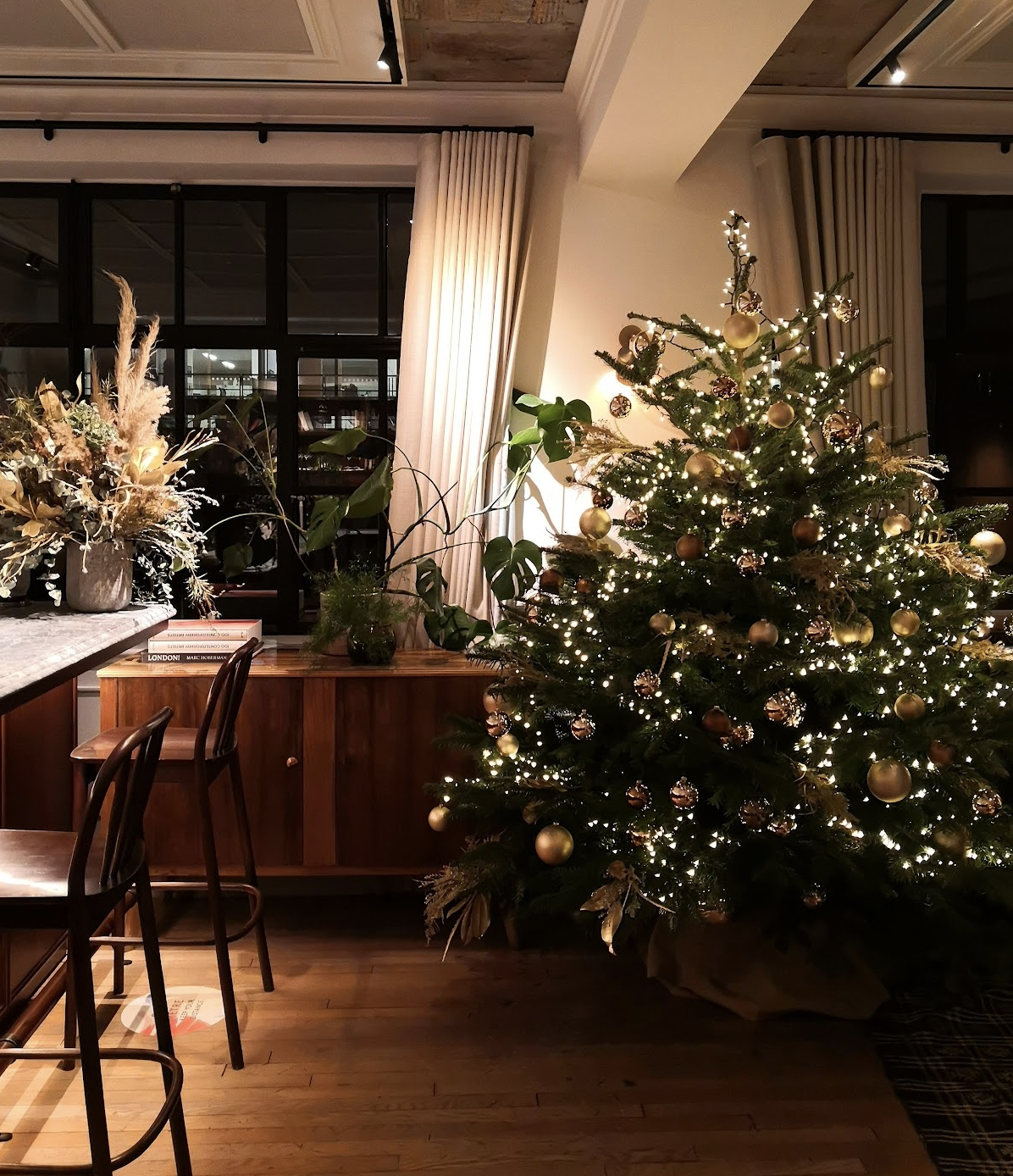 Festive Decor at Maslow's Soho