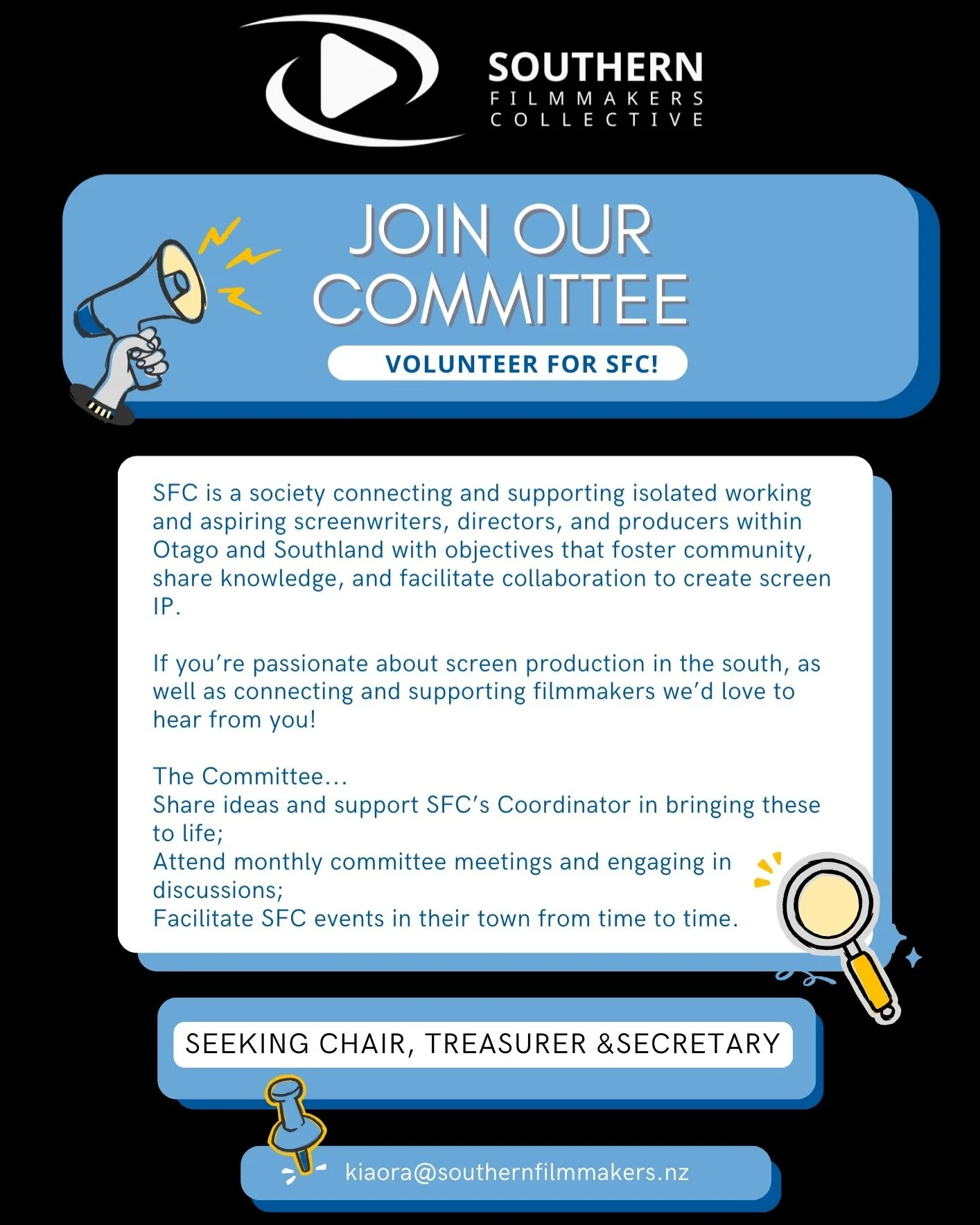 We're on the hunt for a wonderful new committee for 2026!