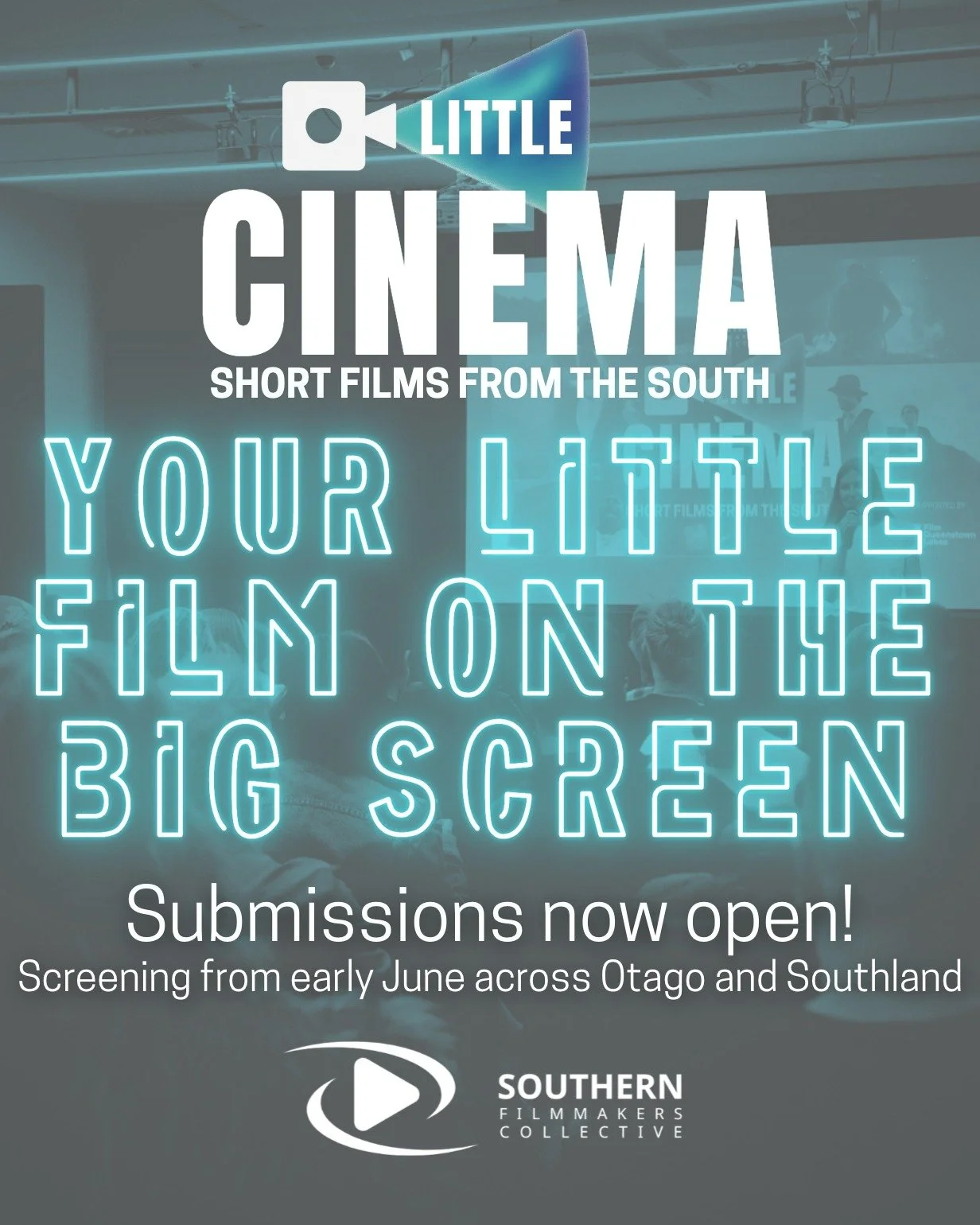 We want to bring your little film to big screens across the south! 🎥🍿

SFC is thrilled to announce Series 2 of our showcase screenings of short films created by talented Otago and Southland creatives. 🎬 

Little Cinema is not a competitive film fe