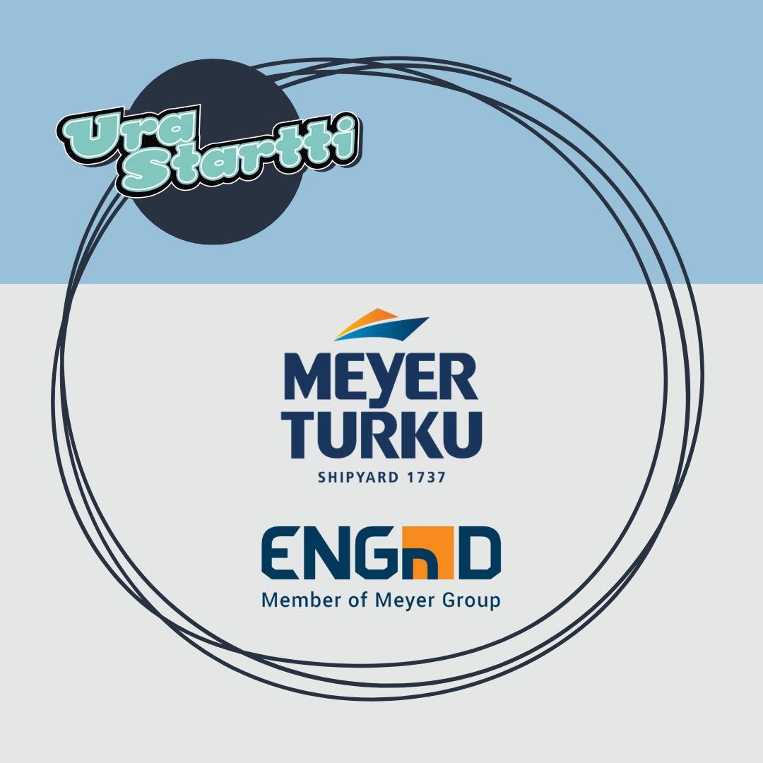 MESSUILLA MUKANA: 

Meyer Turku 💫 

ENGnD 💫 

N&auml;hd&auml;&auml;n messuilla 14.1.2025! 

#urastartti #urastartti2025 #rekry #rekrytointimessut #rauma