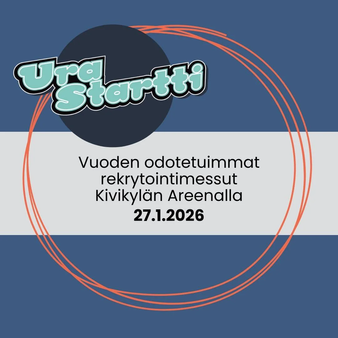 Vuoden odotetuimmat rekrymessut tulevat j&auml;lleen! 🔥
Satakunnan suurimmat rekrytointimessut j&auml;rjestet&auml;&auml;n 27.1.2026. Messut ker&auml;&auml;v&auml;t yhteen alueen ty&ouml;nantajat ja -tekij&auml;t. Laita siis p&auml;iv&auml; jo nyt k