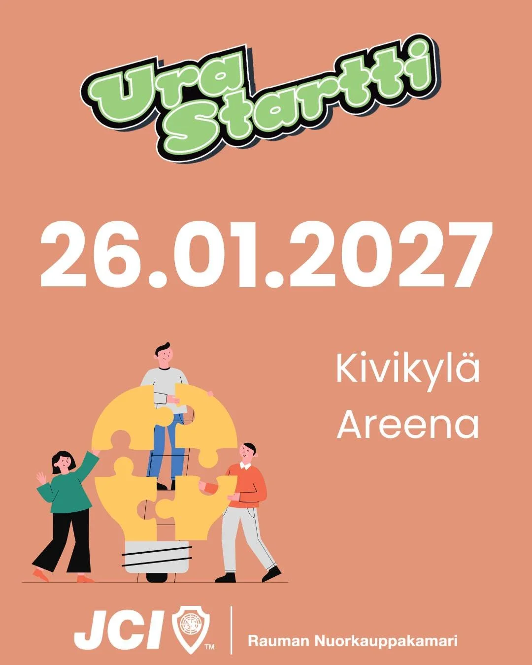 Satakunnan suurimmat rekrytointi- ja uramessut ovat taas t&auml;&auml;ll&auml;! 🤩

Urastartti j&auml;rjestet&auml;&auml;n 26.1.2027 Kivikyl&auml; Areenalla ja paikalle odotetaan j&auml;lleen useita kymmeni&auml; n&auml;ytteilleasettajia sek&auml; tu