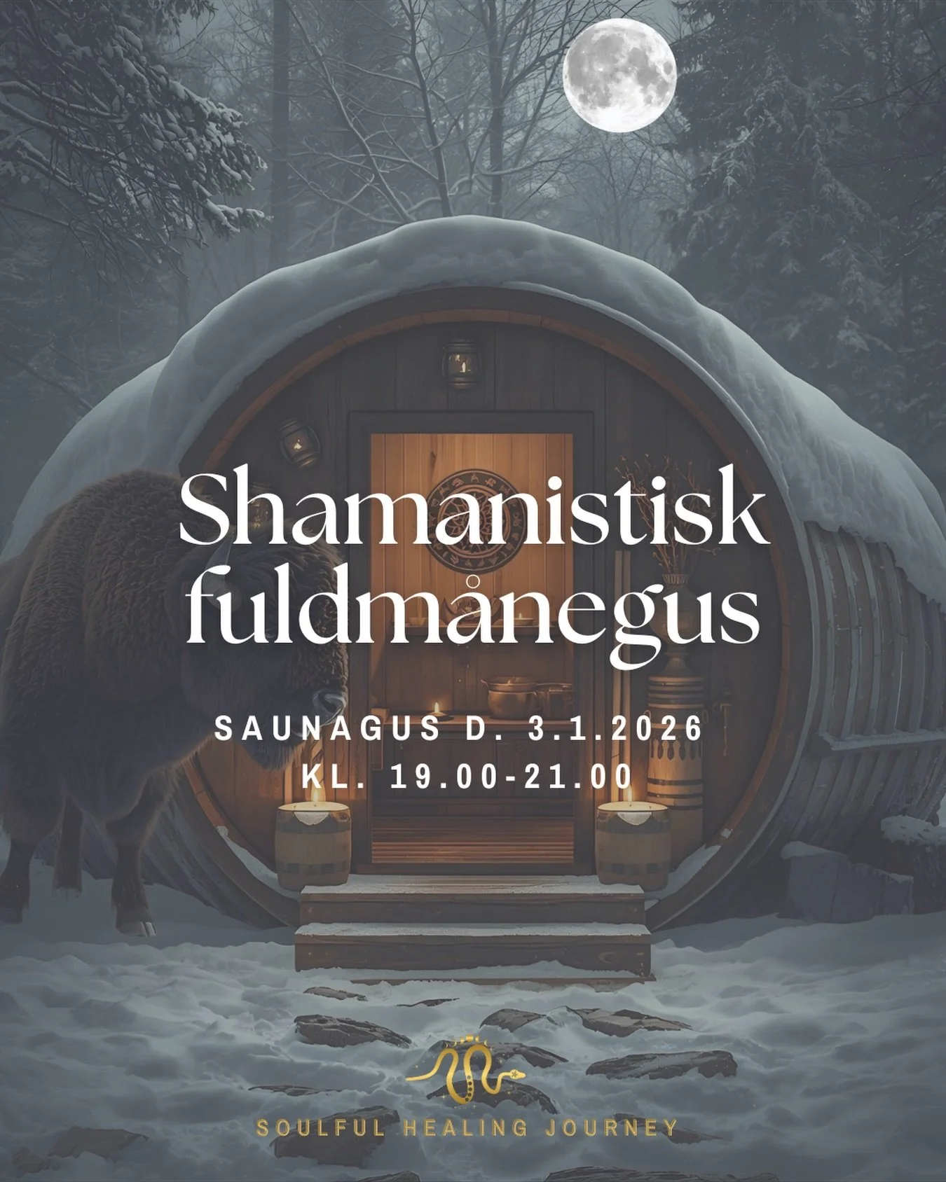 🔥Shamanistisk fuldm&aring;negus 🔥

Kom med ind i varmen til en ceremoniel rejse i saunaens magiske rum og fuldm&aring;nens forl&oslash;sende energi. 🌕✨

Denne fuldm&aring;negus vil st&oslash;tte dig i at slippe det, der st&aring;r i vejen for, at 