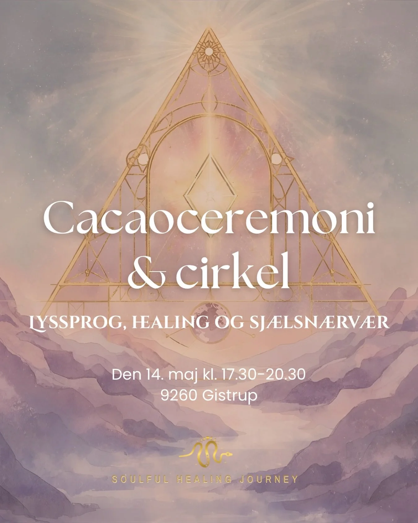 Lyssprog, healing &amp; sj&aelig;lsn&aelig;rv&aelig;r 🌿

Den 14. maj inviterer vi dig ind i et blidt og samtidig kraftfuldt rum, hvor vi sammen &aring;bner for det, der &oslash;nsker at bev&aelig;ge sig.

Der vil v&aelig;re cacaoceremoni, en &aring;