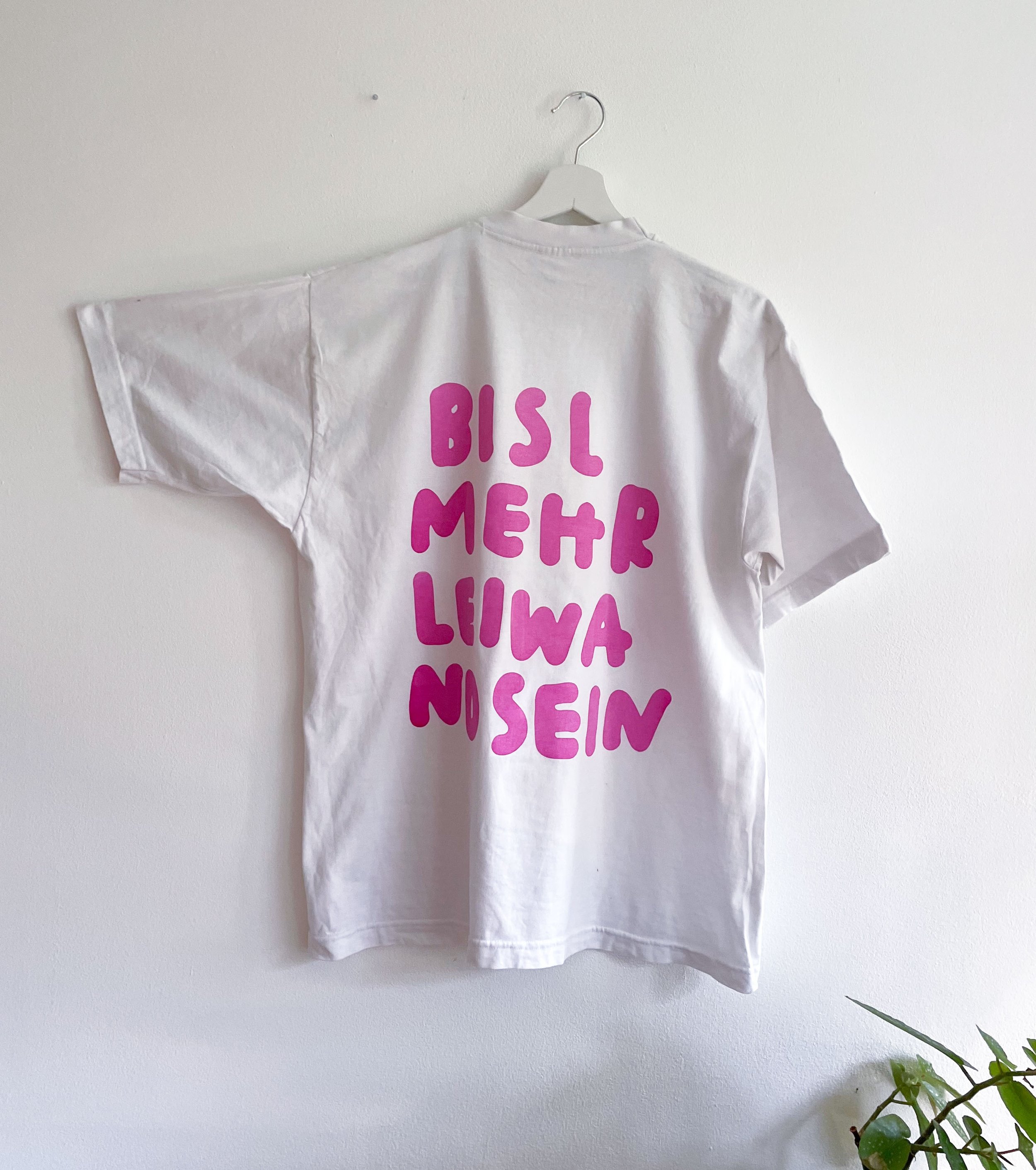 T-shirt "mehr leiwand" L