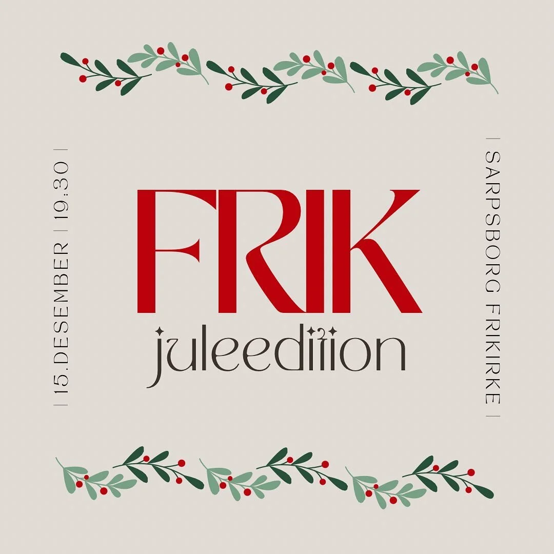 Velkommen til Frik juleedition!!🎅🏼 Det blir julegr&oslash;t, pakkelek, julemusikk og konkurranser🤩 Kom i julestemning med oss fredag 15.desember, klokken 19:30 i Sarpsborg frikirke!🎄🥳
❗️P&aring;melding kun 50kr (mat, drikke og snacks inkludert i