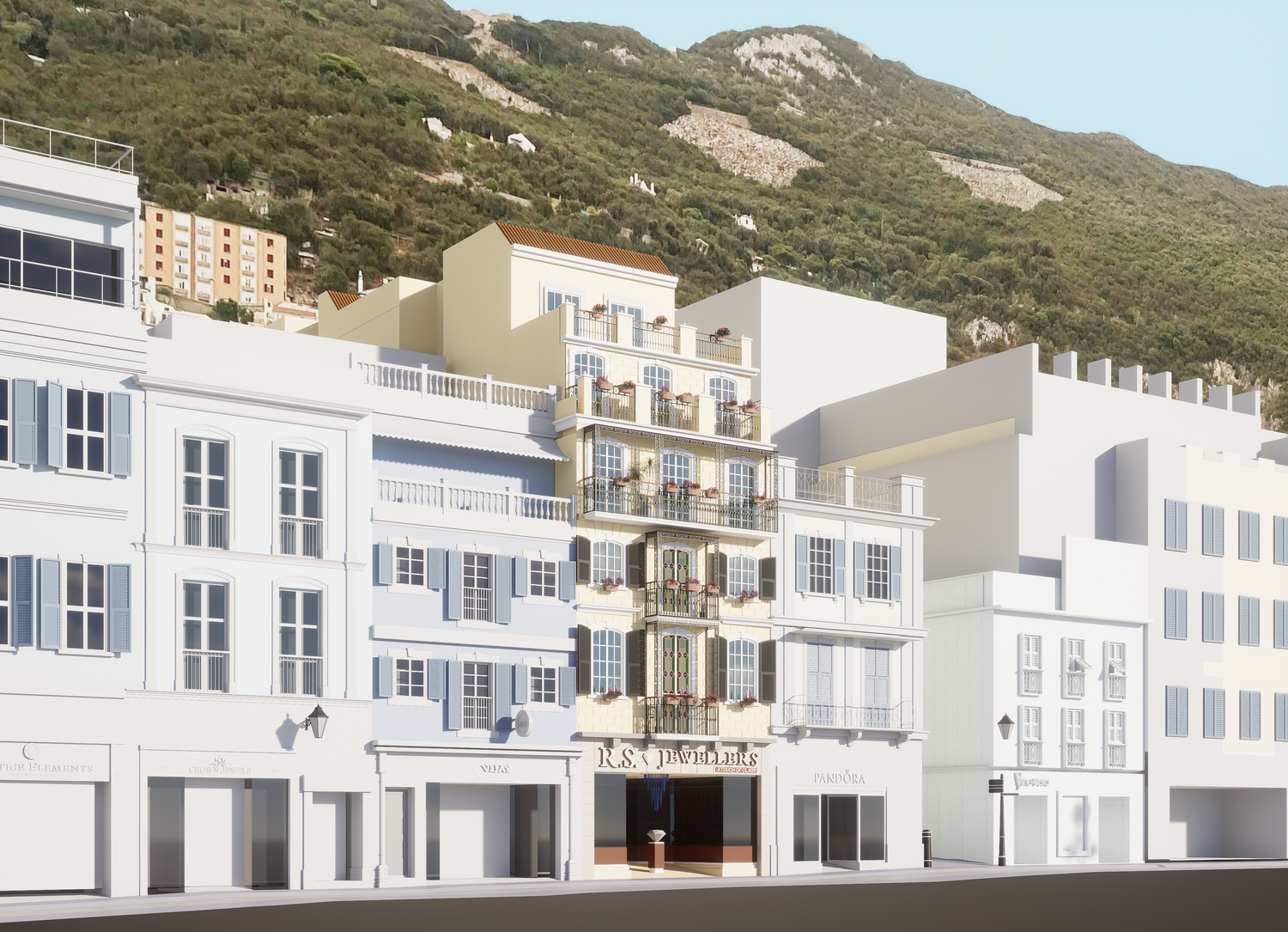Regency Plaza restored period building on Gibraltar’s Main Street