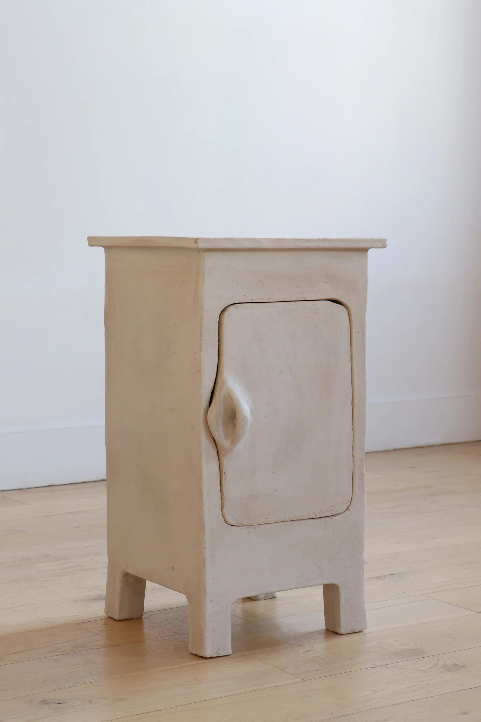 Hinged Cabinet Side Table 24"