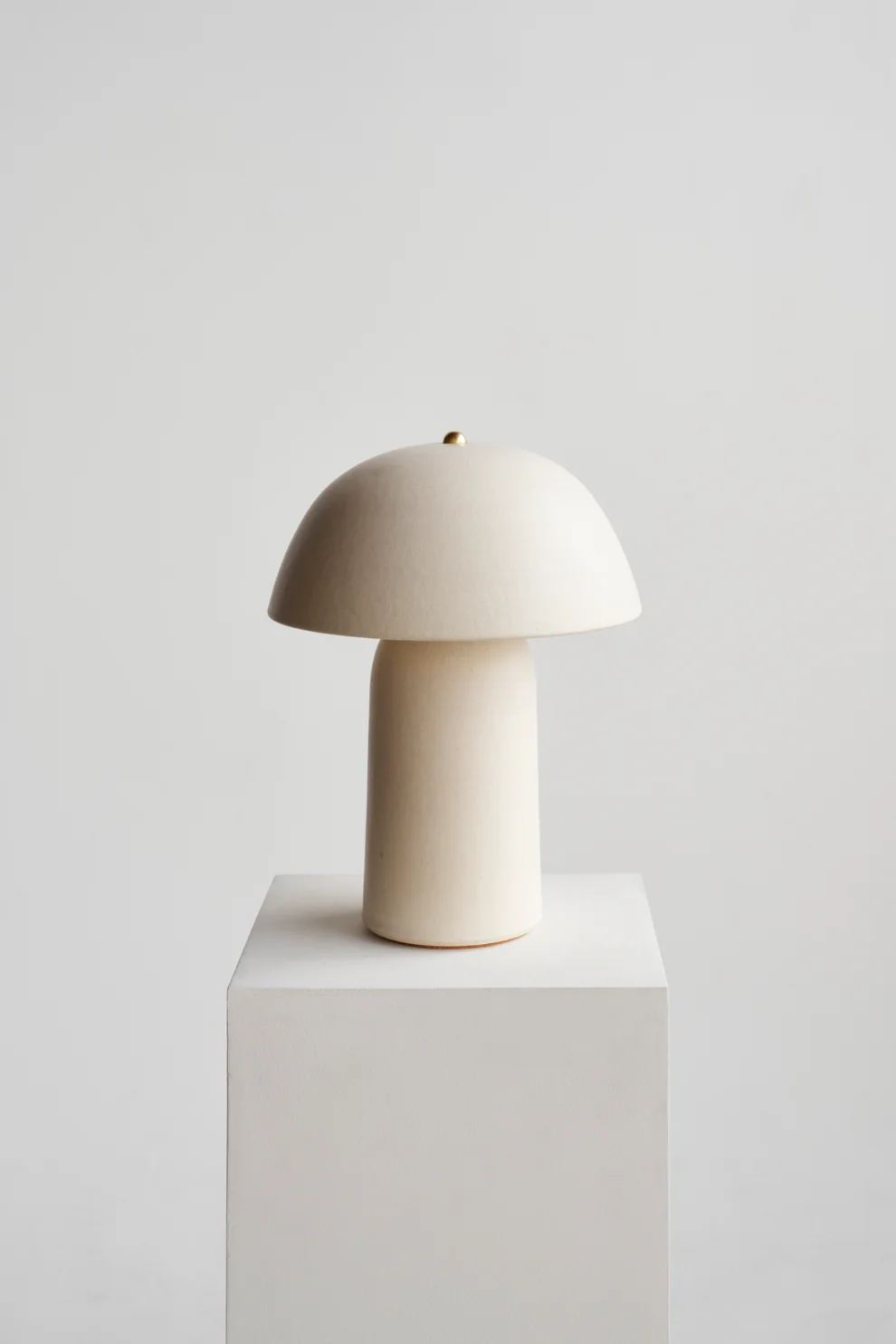 Tera Lamp Glazed Ivory