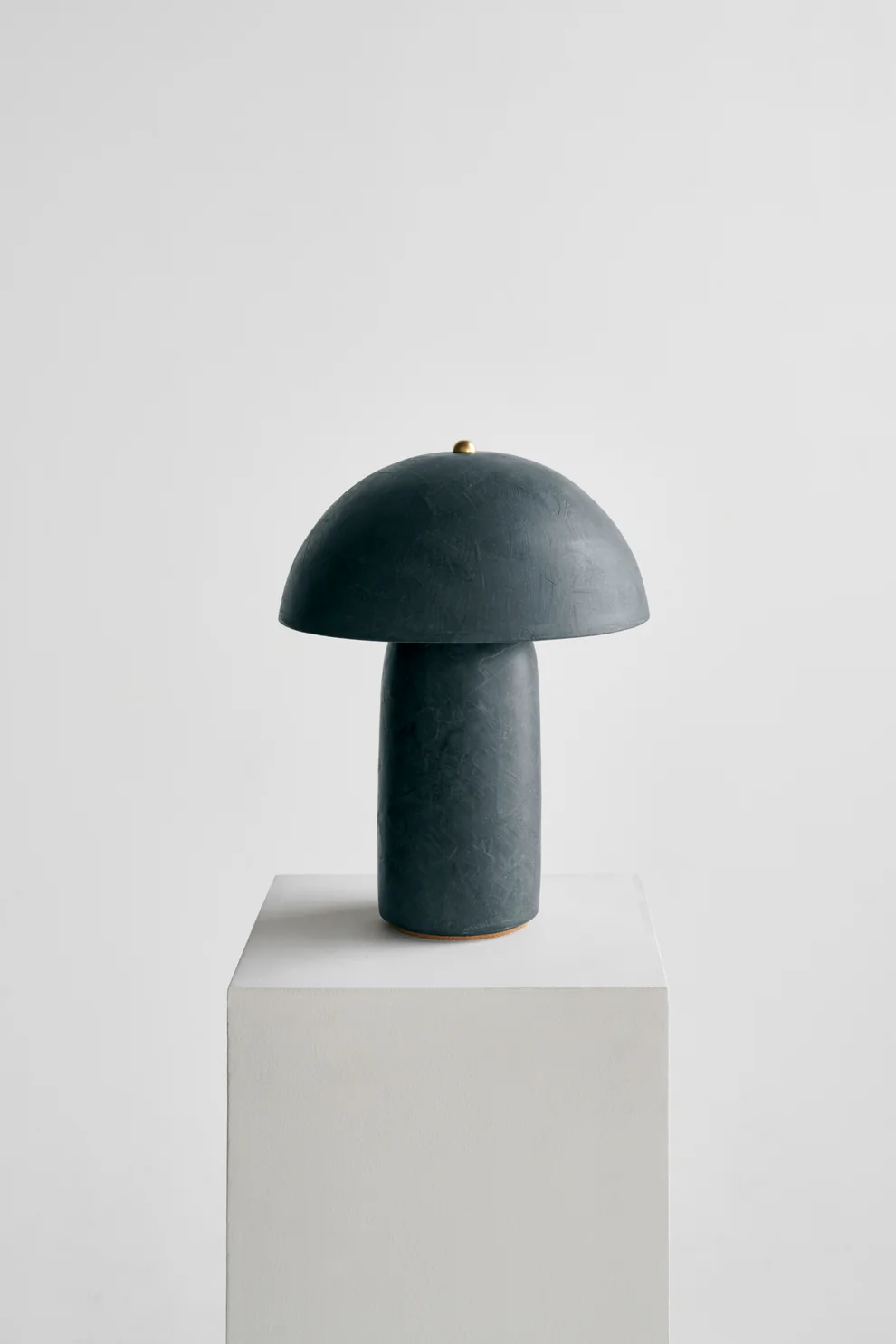 Tera Lamp Lime Plaster Deep Green