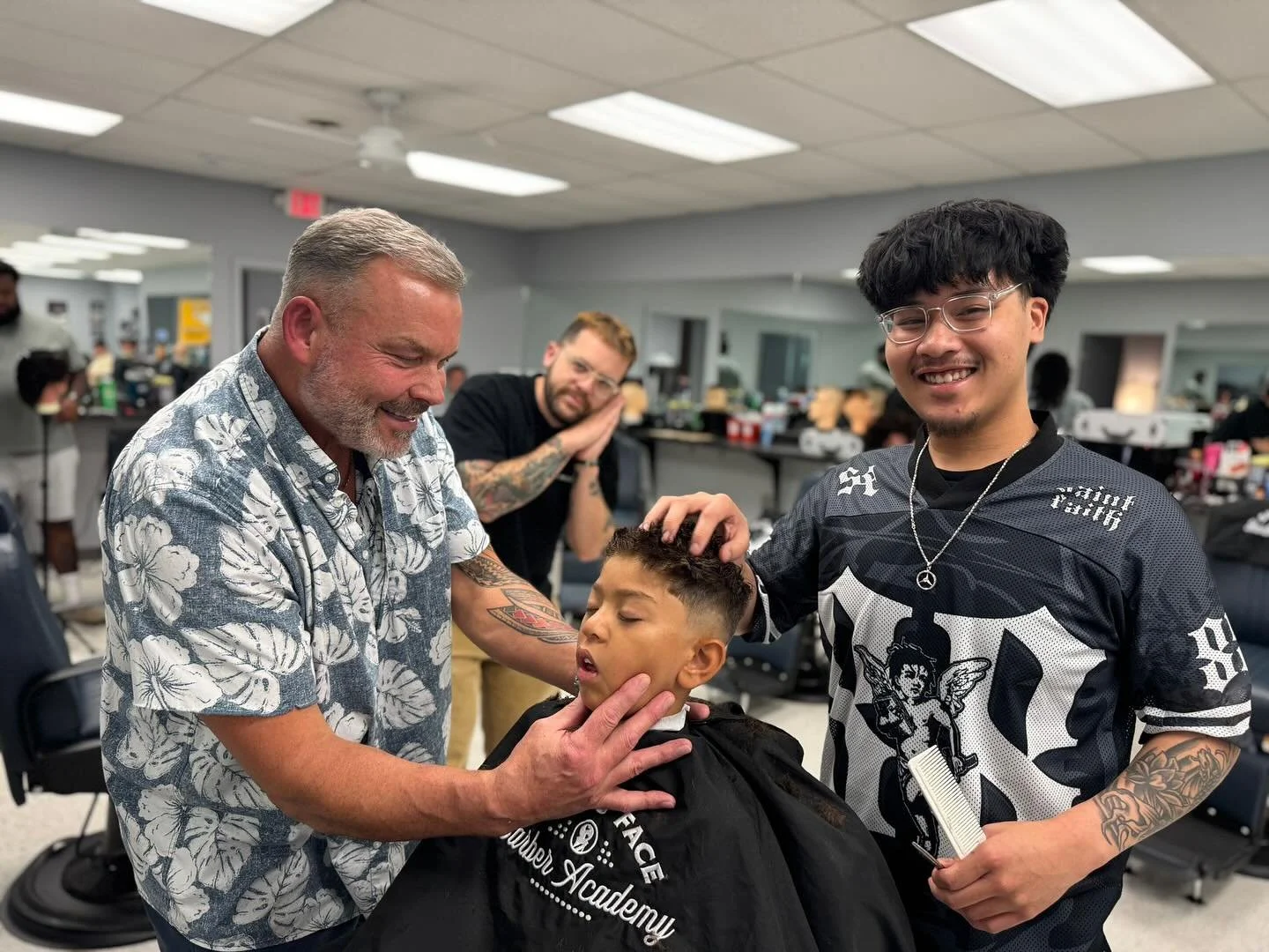Wrapping up with a great group of students! Just two weeks left but we have expanded hours from 8-7 this week and next. 

Our August enrollment is FULL. if you&rsquo;re interested in becoming a barber, reach out and we can explore our upcoming classe