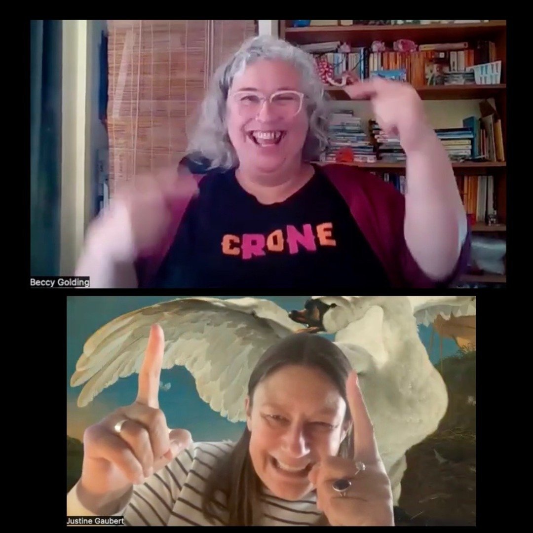 Just had the best chat with the wonderful Crone Beccy Golding, founder of the Menopause Facebook QWIM club! (Quixotic Women in Menopause - what a wonderful name!) and also founder of Bristol Crone Spoken Word night, @StoneTheCrones. 🤩

If you have a